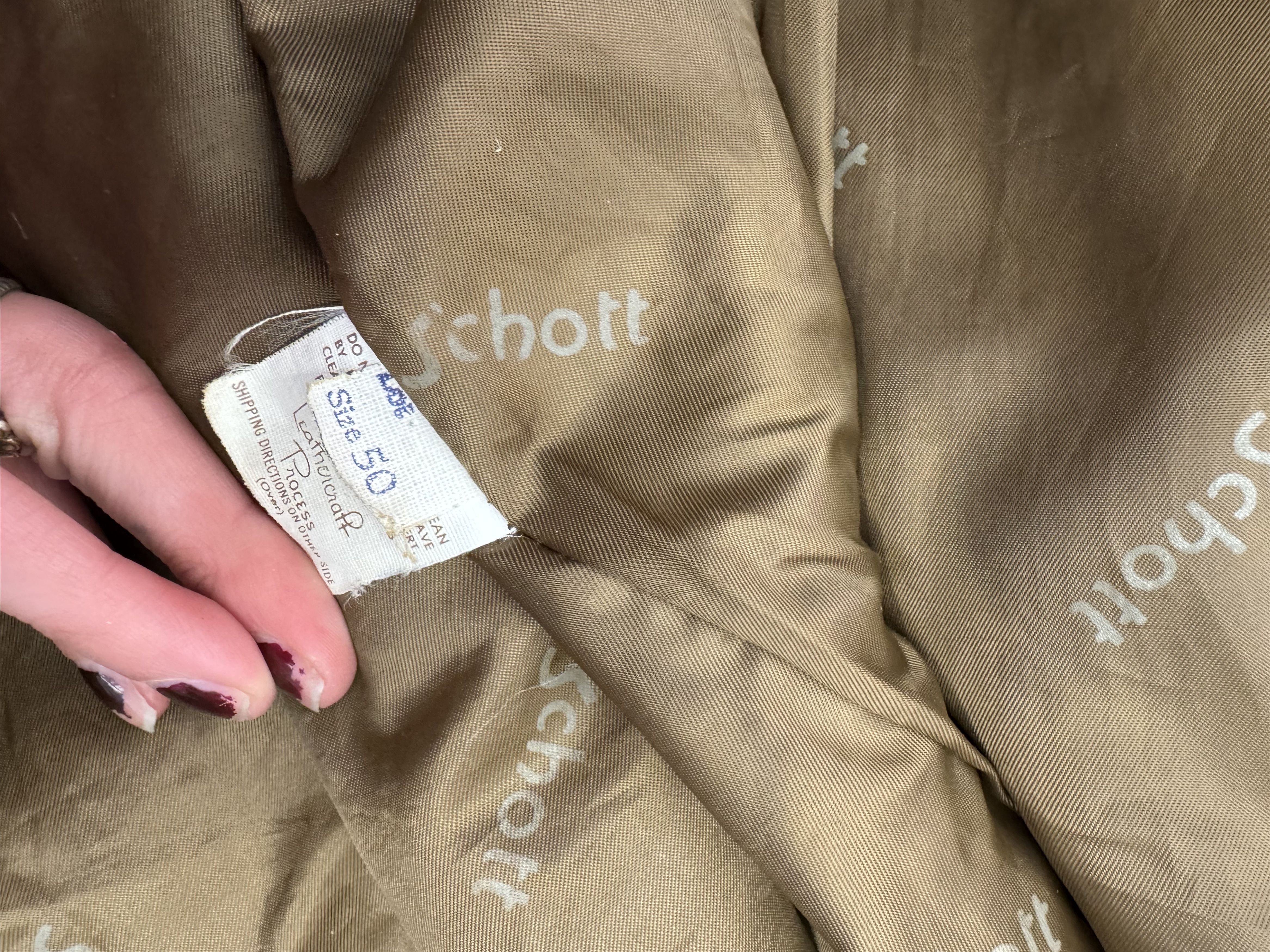Schott Vintage Leather Bomber Jacket Size US M / EU 48-50 / 2 - 5 Thumbnail