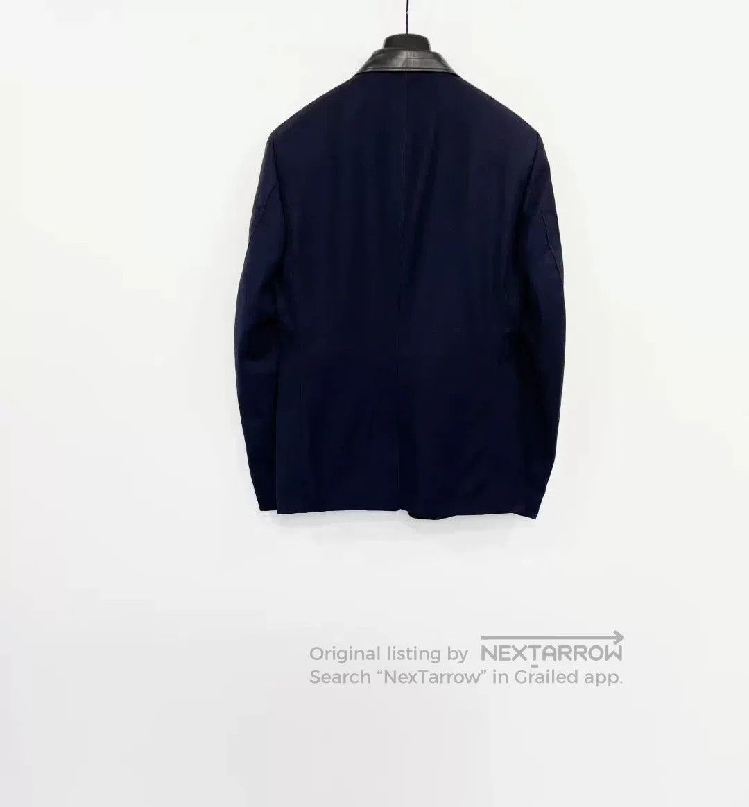 Versace VERSACE Wool Leather Trim Blazer. Size US XL / EU 56 / 4 - 7 Thumbnail