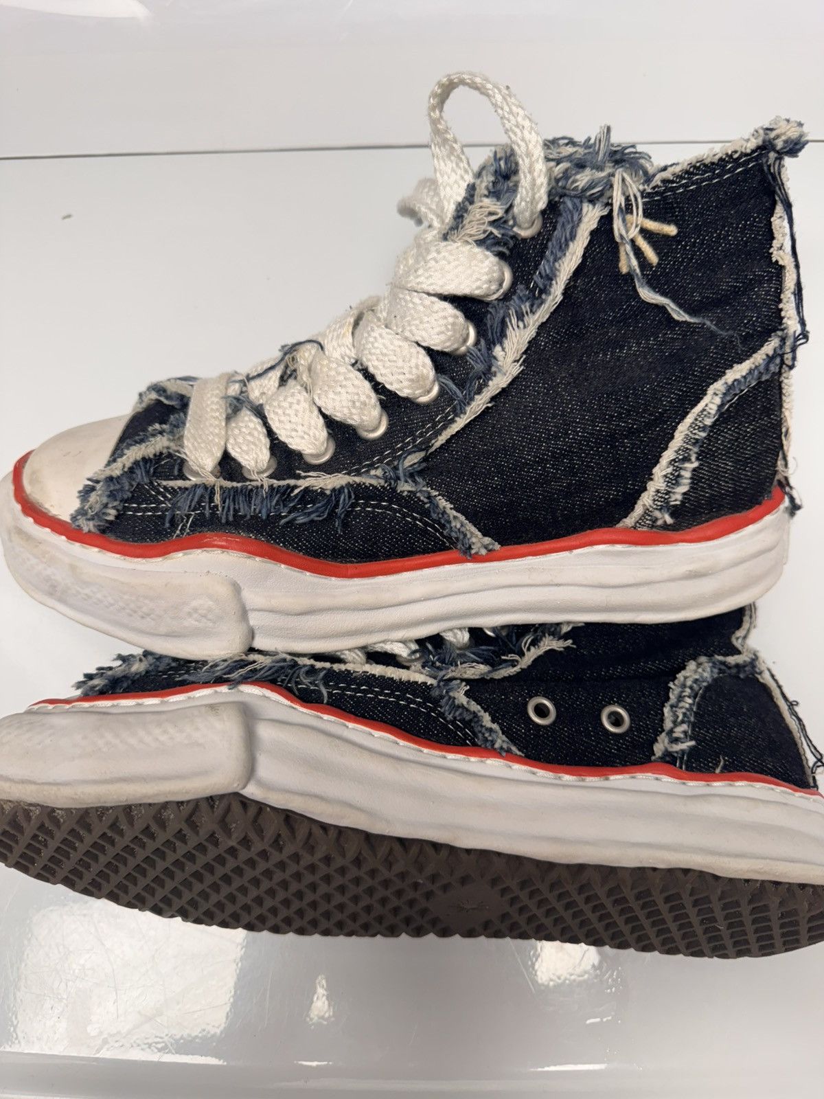 Maison MIHARA YASUHIRO Peterson high top OG denim 41 Size US 8 / EU 41 - 1 Thumbnail