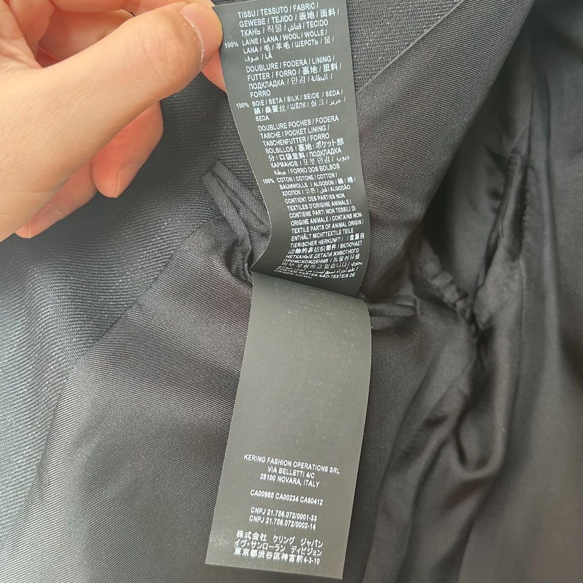 Saint Laurent Paris Saint Laurent 2020 black single-breasted blazer Size 44S - 8 Thumbnail