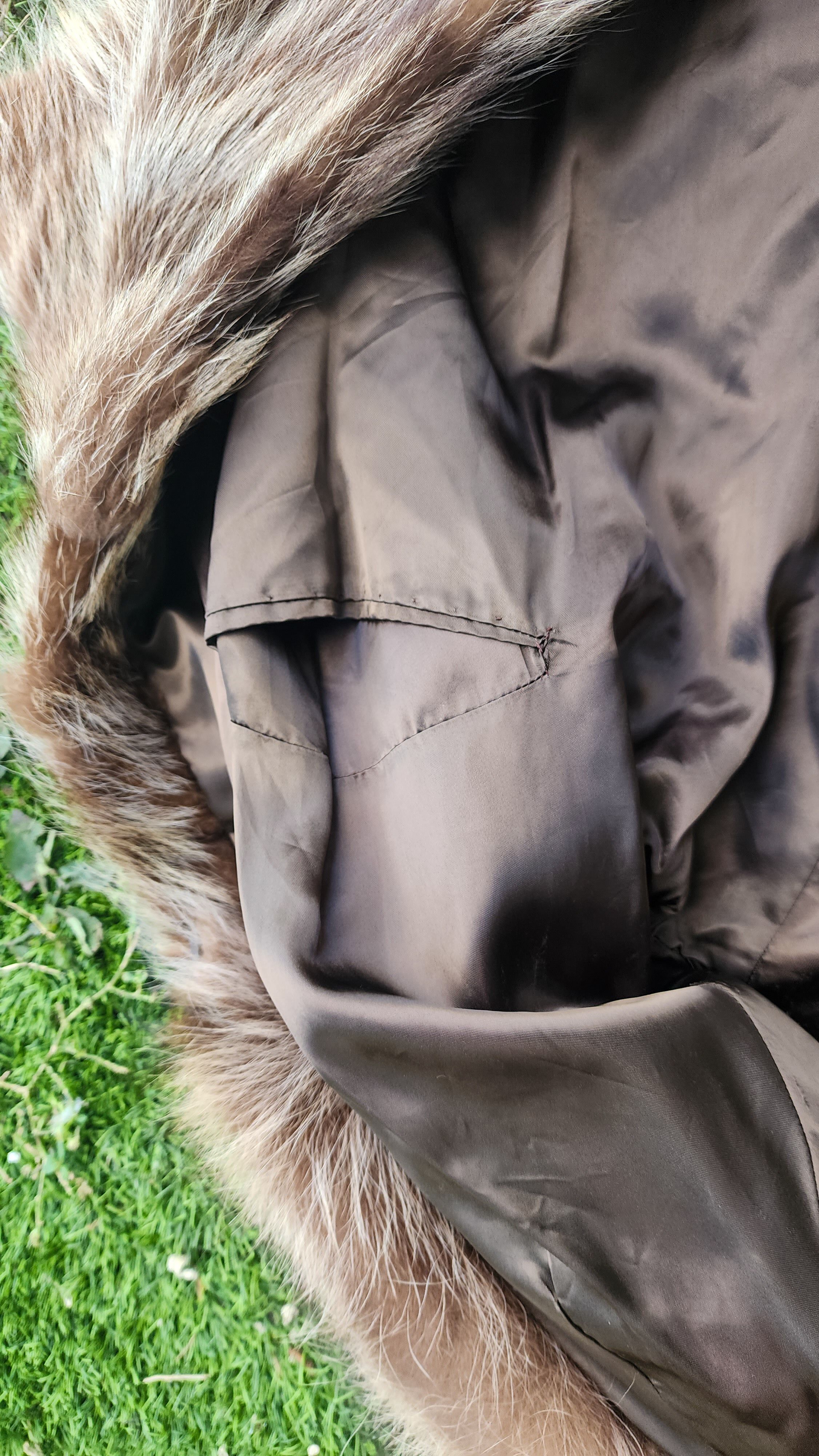 Vintage Fur Coat Racoon Size US L / EU 52-54 / 3 - 3 Thumbnail