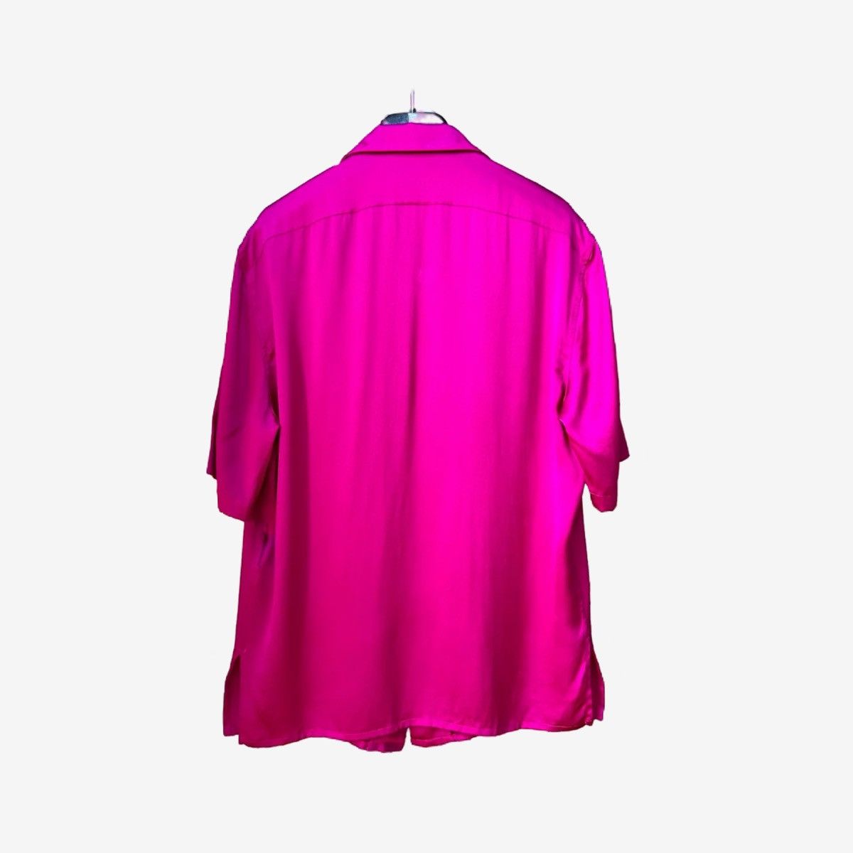 Saint Laurent Paris Saint Laurent Paris SS22 Fuchsia Silk Shirt Sz.39 Size US M / EU 48-50 / 2 - 3 Thumbnail
