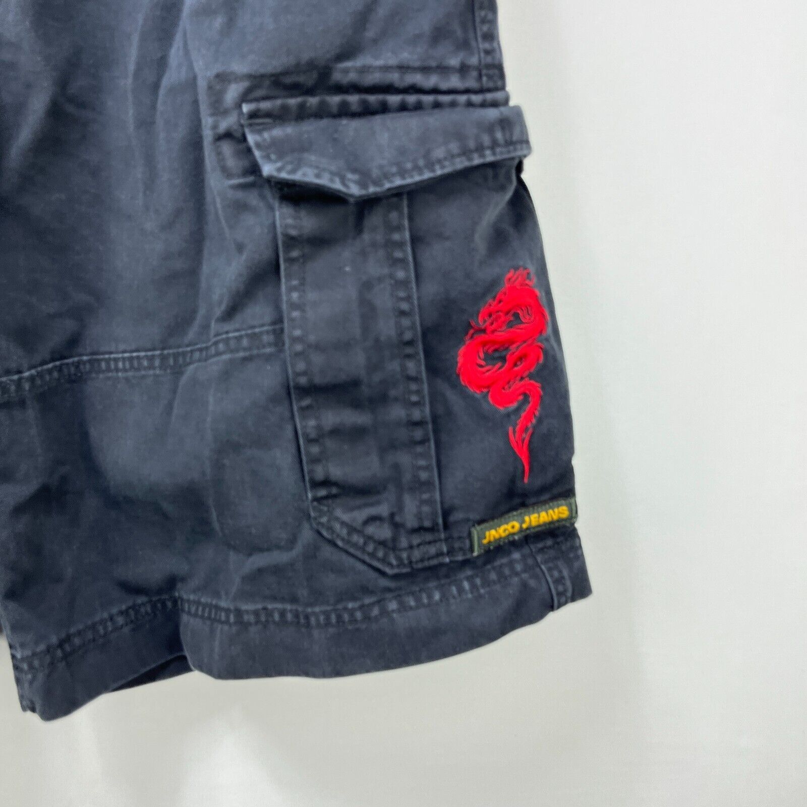 JNCO × Vintage Vintage JNCO Shorts Cargo Rare 36 Baggy Wide Leg Embroidered Size US 36 / EU 52 - 2 Thumbnail