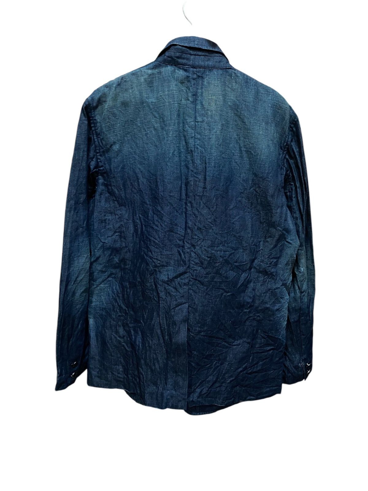 Armani Exchange Armani Exchange Denim Blazer - Vintage Casual Jacket Size US L / EU 52-54 / 3 - 2 Thumbnail