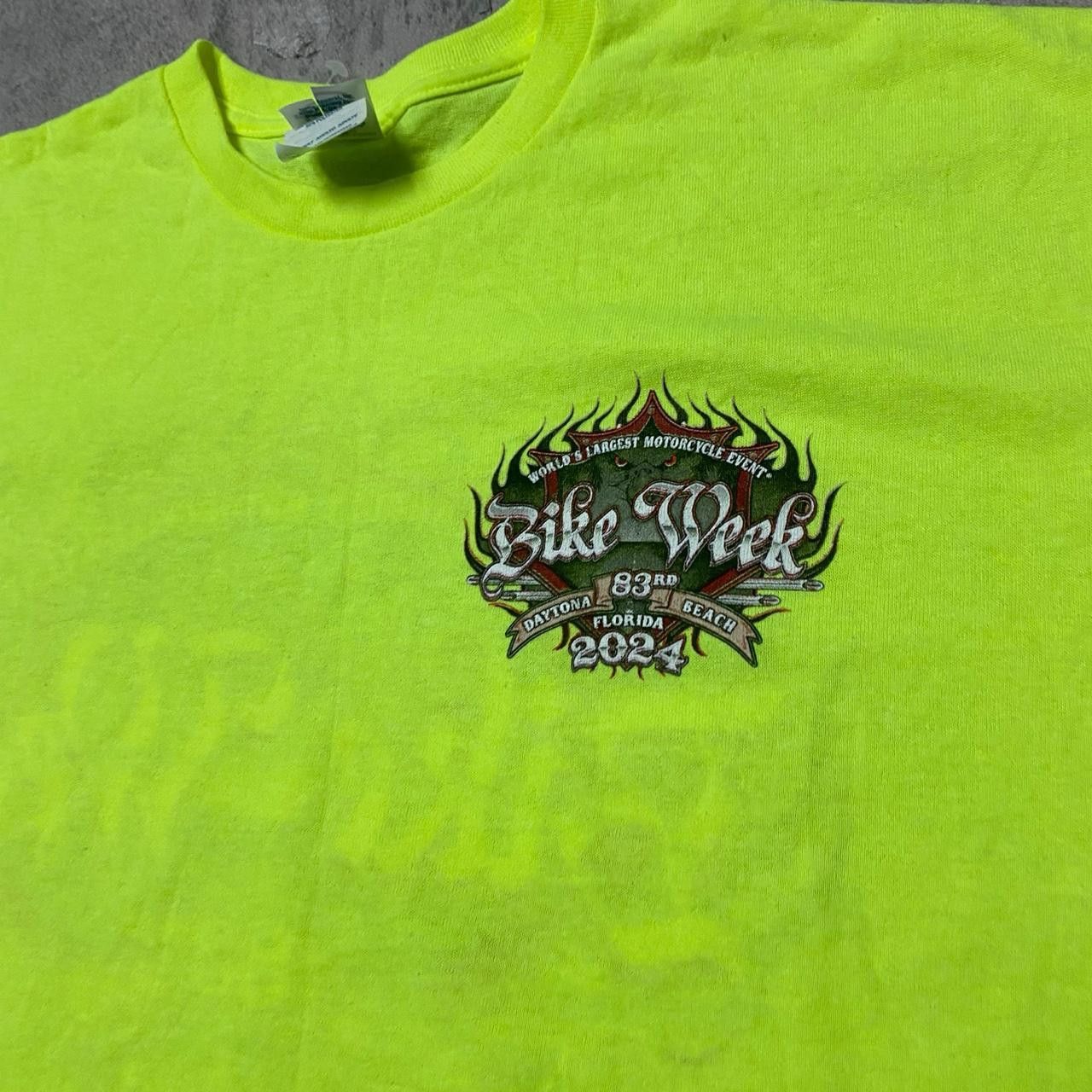Other Neon green Daytona Beach Bike Week 2024 T-shirt Size US L / EU 52-54 / 3 - 5 Thumbnail