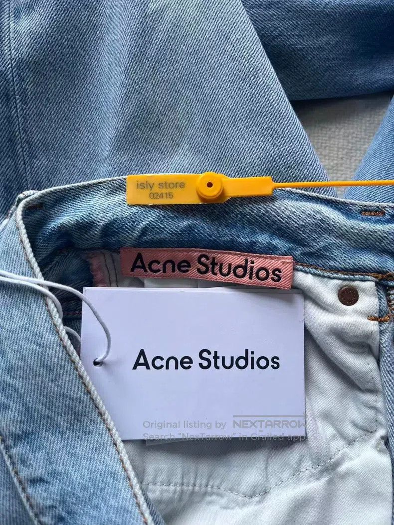 Acne Studios Acne Studios Wide-leg, mid-rise, water-washed cotton zip-u Size US 32 / EU 48 - 5 Thumbnail