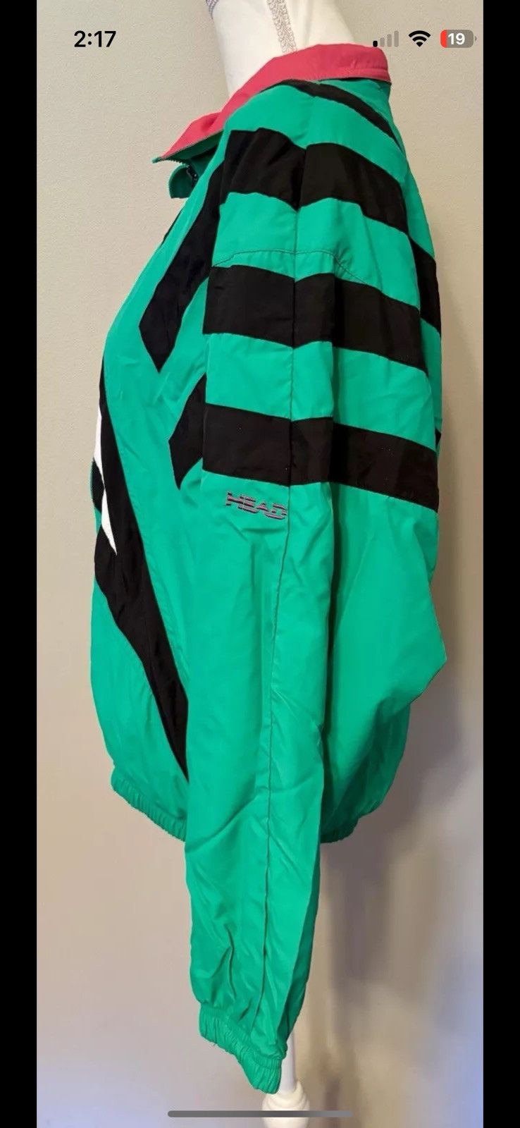 Vintage Head Tracksuit Jacket Pants women M 1980s Retro