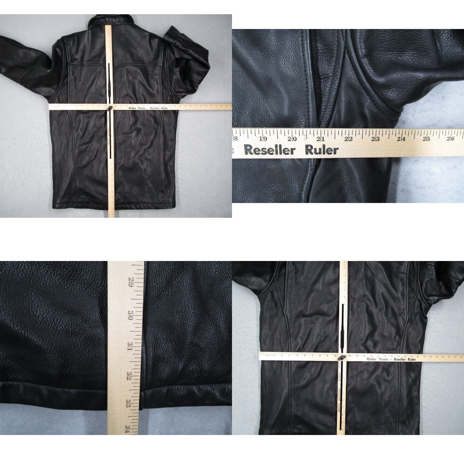 Vintage Wilsons Studio Andrew Marc Jacket Men Medium Black Leather Button Up Lined Retro Motorcycle Jacket Size US M / EU 48-50 / 2 - 8 Thumbnail