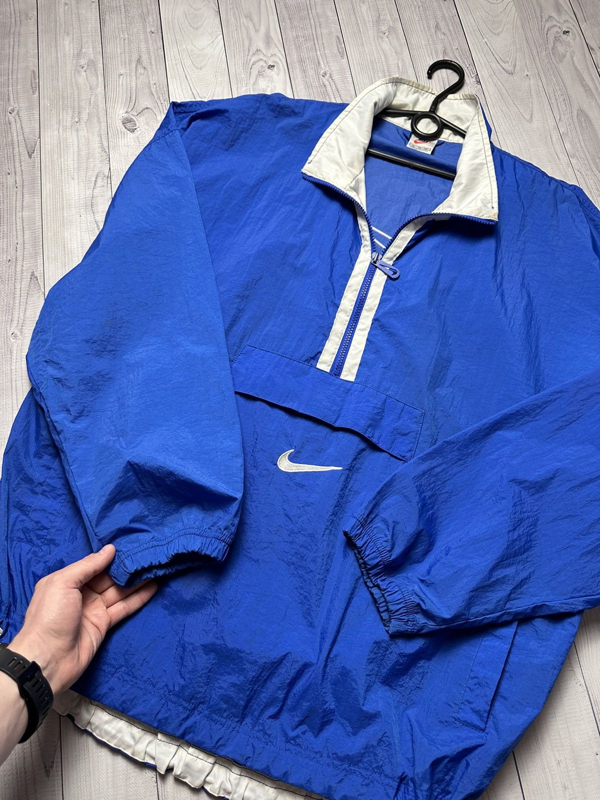 Vintage Vintage Nike anorak light jacket size XL big swoosh Size US XL / EU 56 / 4 - 8 Thumbnail