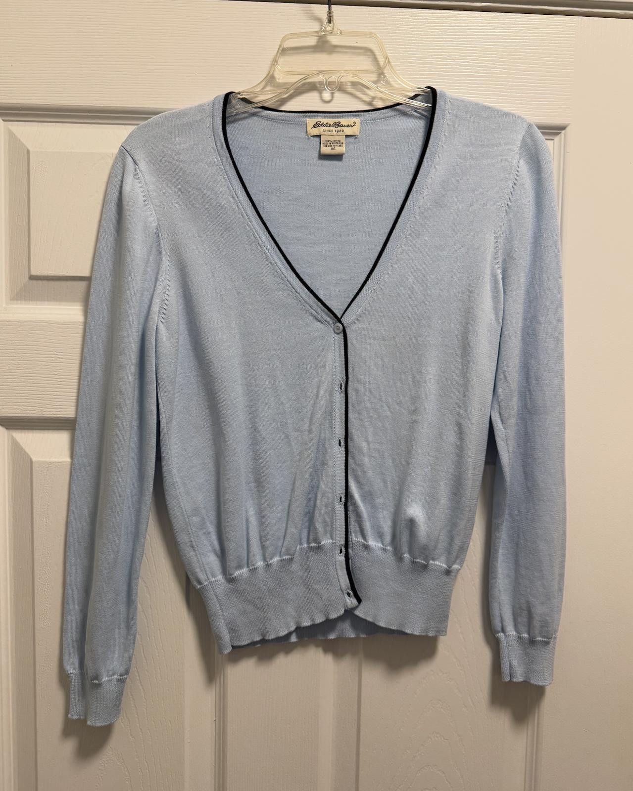 Eddie Bauer Eddie Bauer Light Blue Cardigan Sweater - Size XS Size XS / US 0-2 / IT 36-38 - 1 Thumbnail