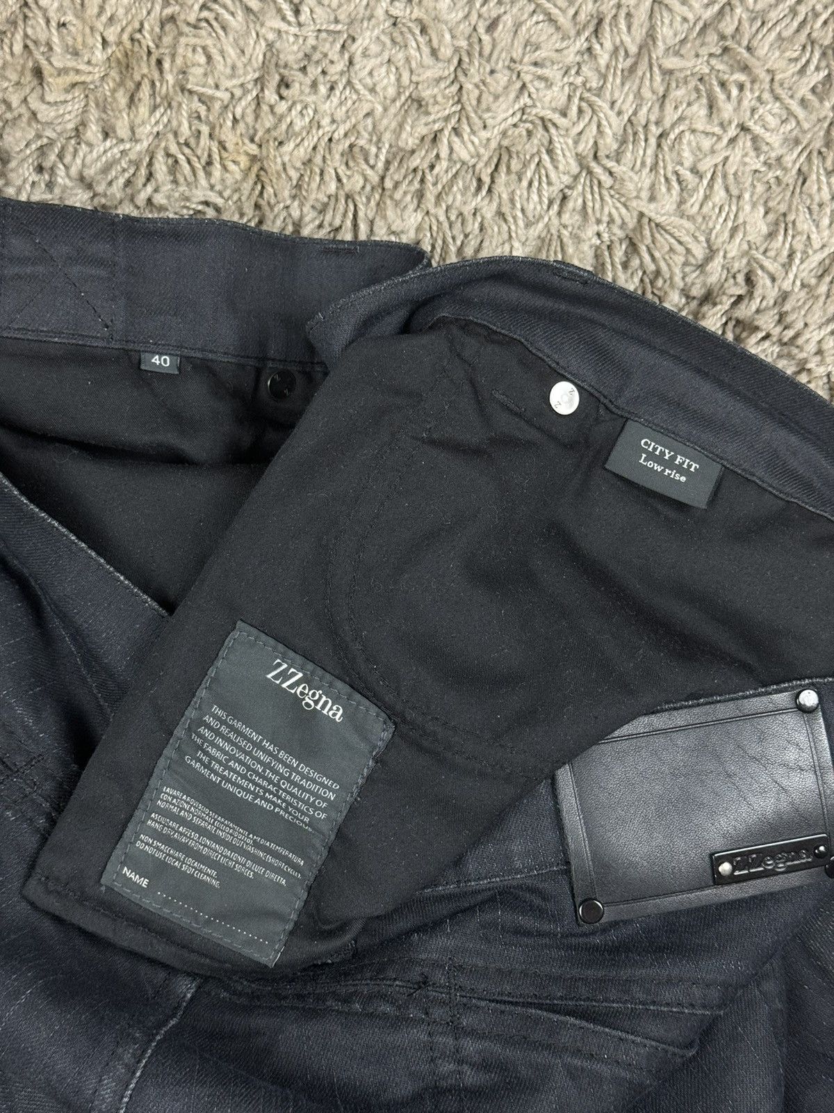 Ermenegildo Zegna × Z Zegna Black jeans ZZegna original luxury streetwear casual item Size US 40 / EU 56 - 5 Thumbnail