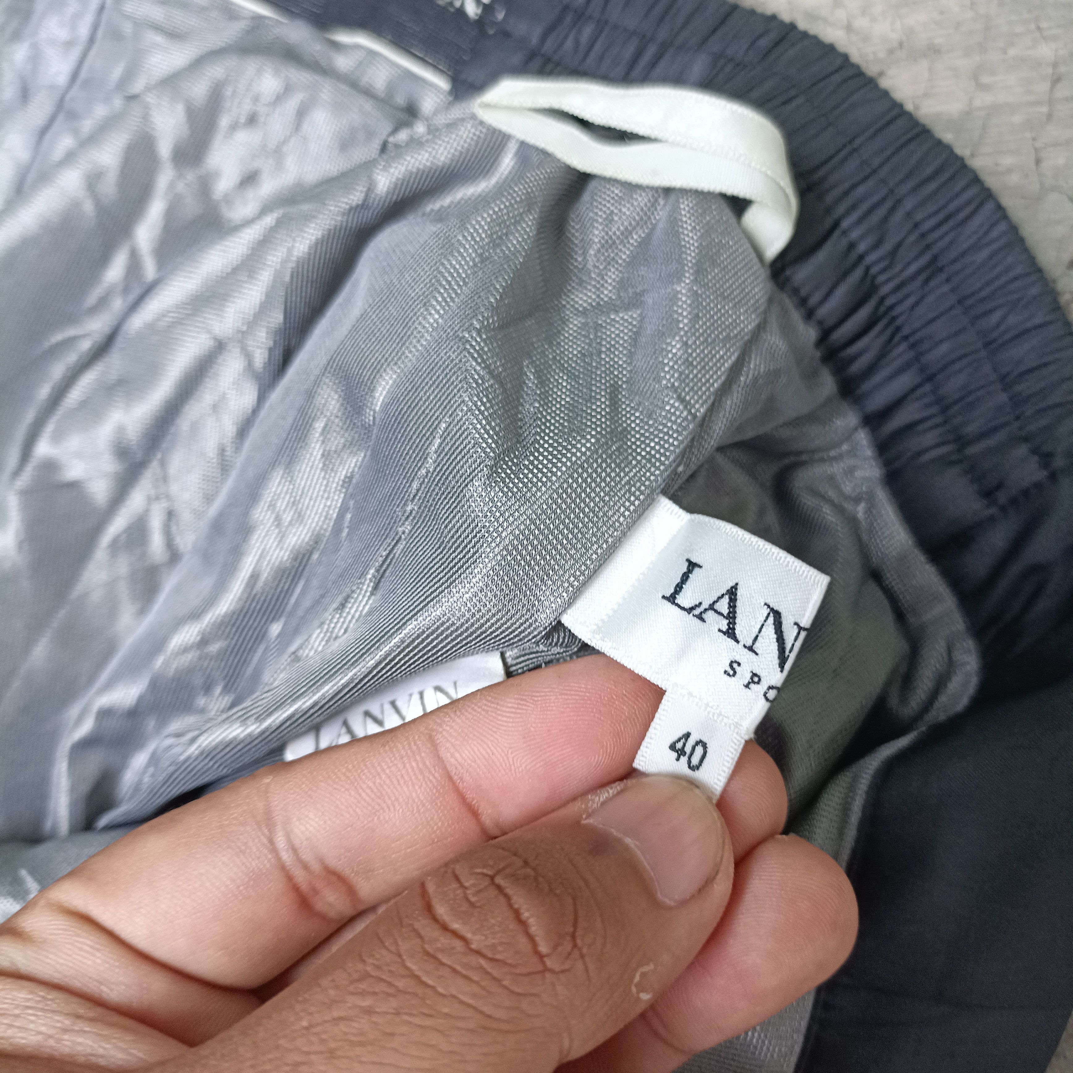 Lanvin Vintage Lanvin Sport AW Nylon Pants With Rib Size 27" / US 4 / IT 40 - 13 Thumbnail