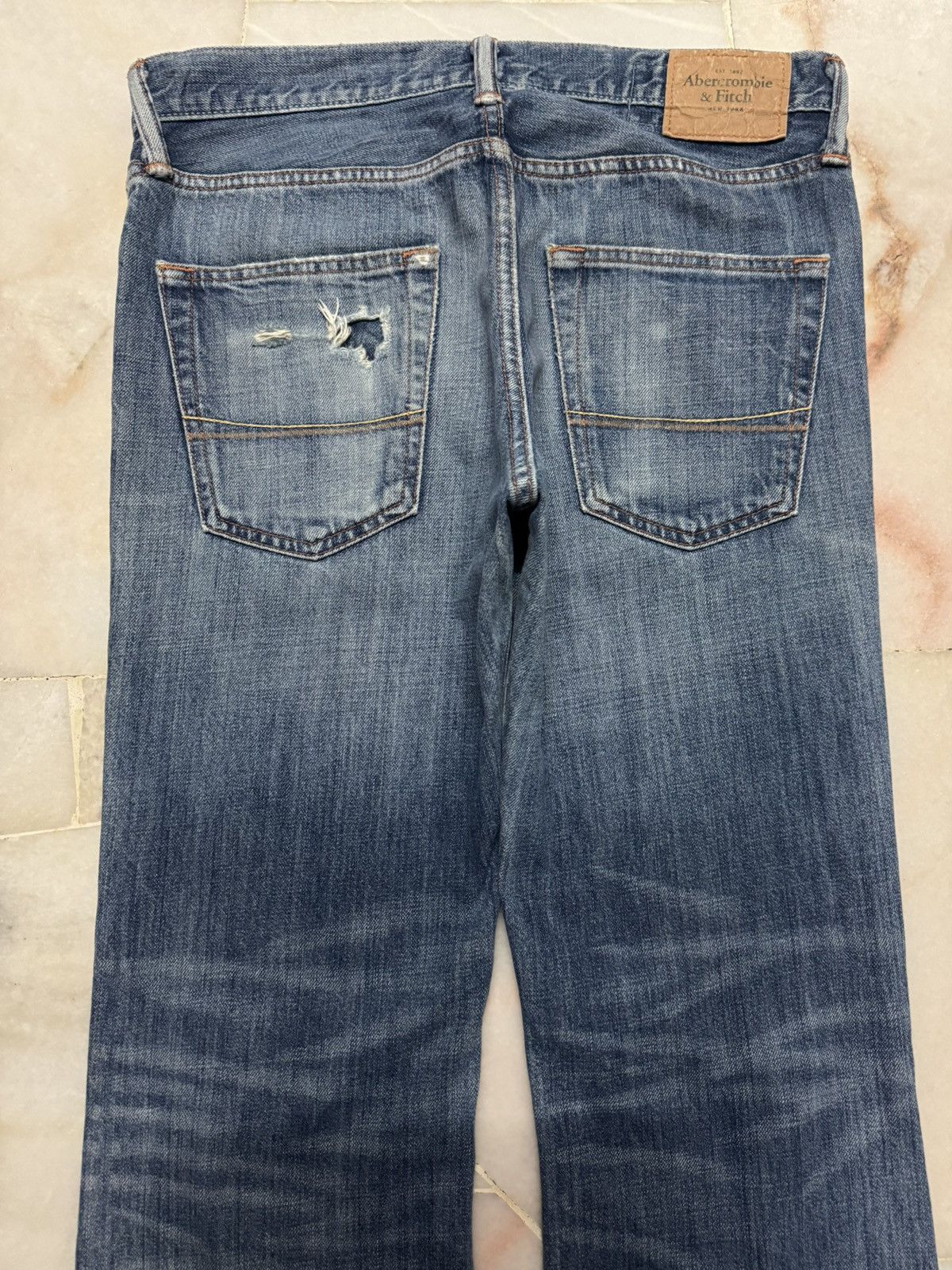 Vintage 💥FLARE💥90s STYLE ABERCROMBIE & FITCH SICK SAND WASH DISTRESS Size US 30 / EU 46 - 15 Thumbnail