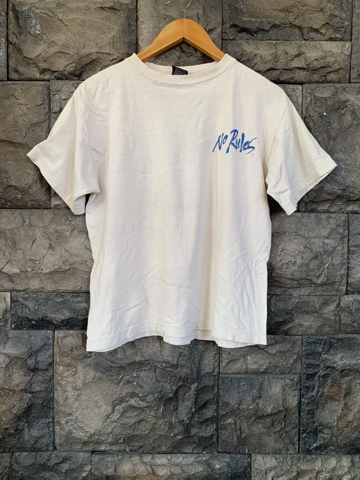 Vintage Vintage 90s No Rules Space Ball Alien Graphics T shirt Size US M / EU 48-50 / 2 - 3 Thumbnail