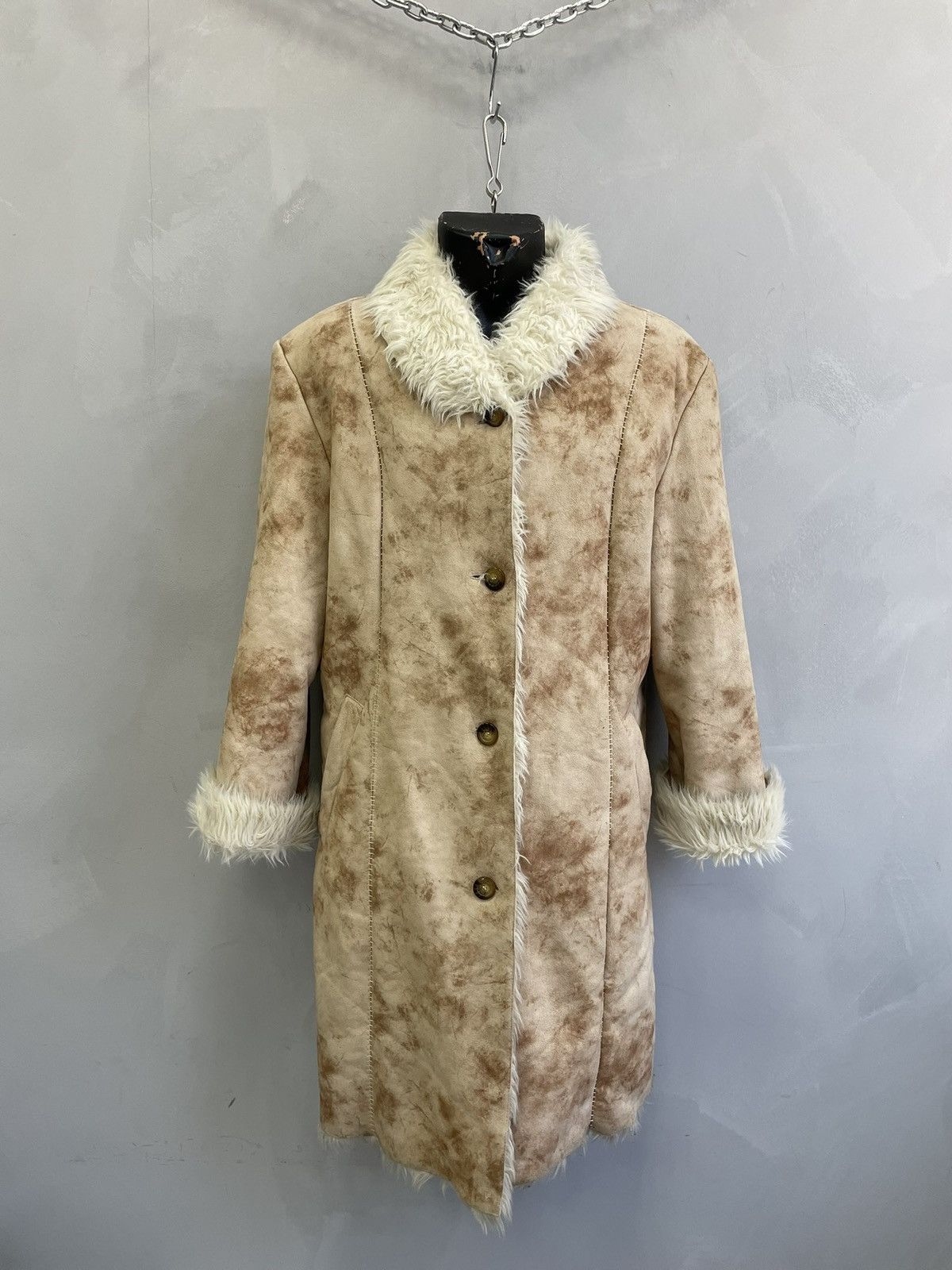If Six Was Nine Hysteric glamour style long coat faux fur hype 90s vintage Size US M / EU 48-50 / 2 - 1 Thumbnail