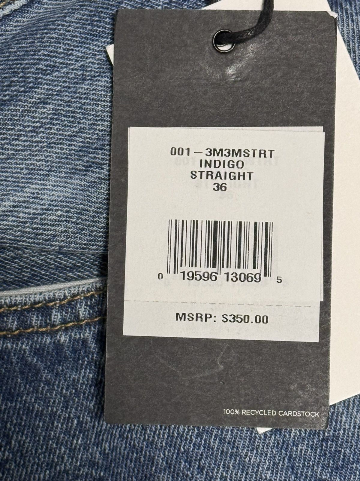 RE/DONE NWT RE/DONE Men’s 1401 Straight Leg Jeans – Worn In Blue Size US 36 / EU 52 - 11 Thumbnail