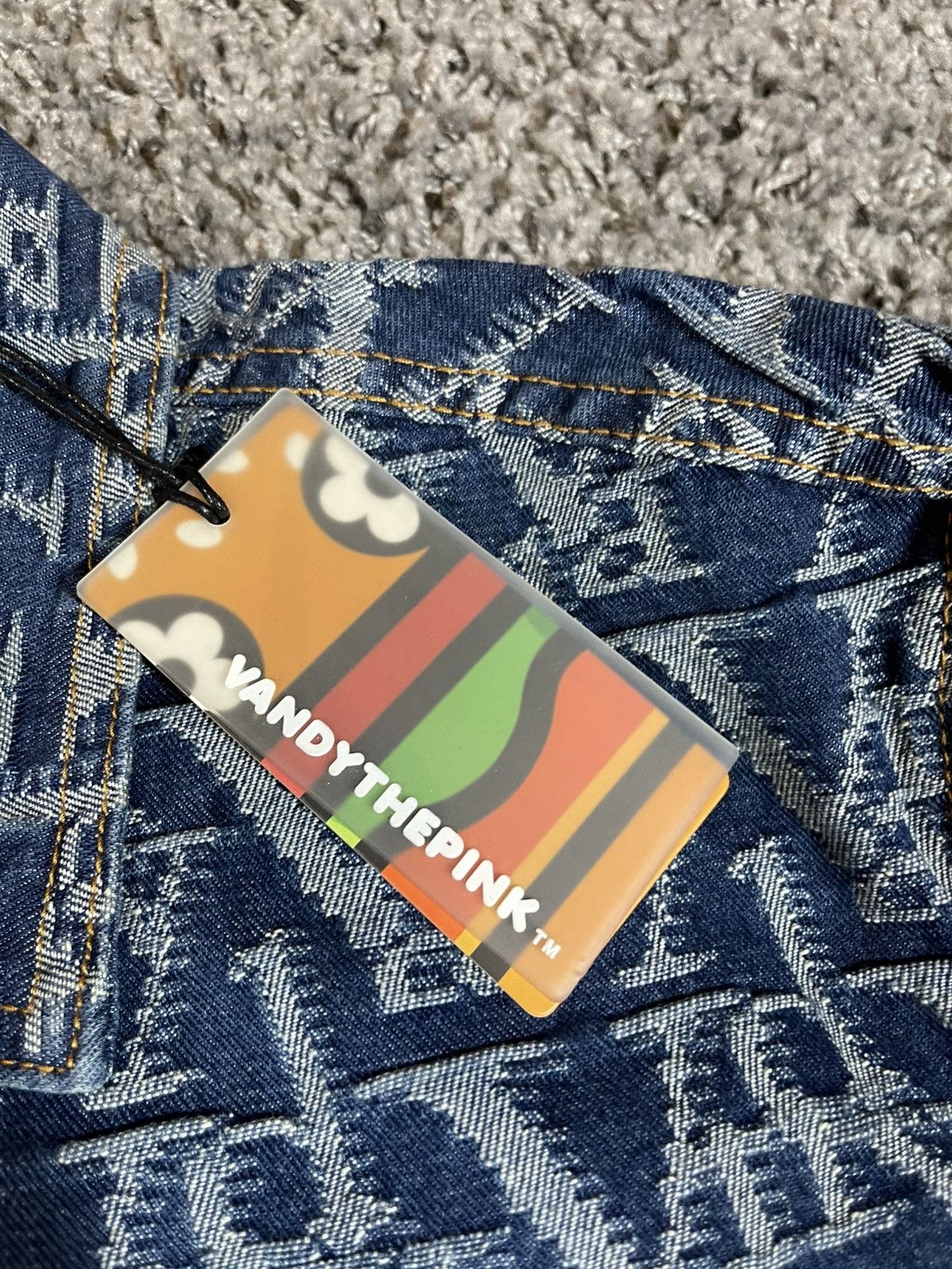 Vandy The Pink Vandy The Pink Monogram Logo Denim Jacket Blue Size US L / EU 52-54 / 3 - 3 Thumbnail
