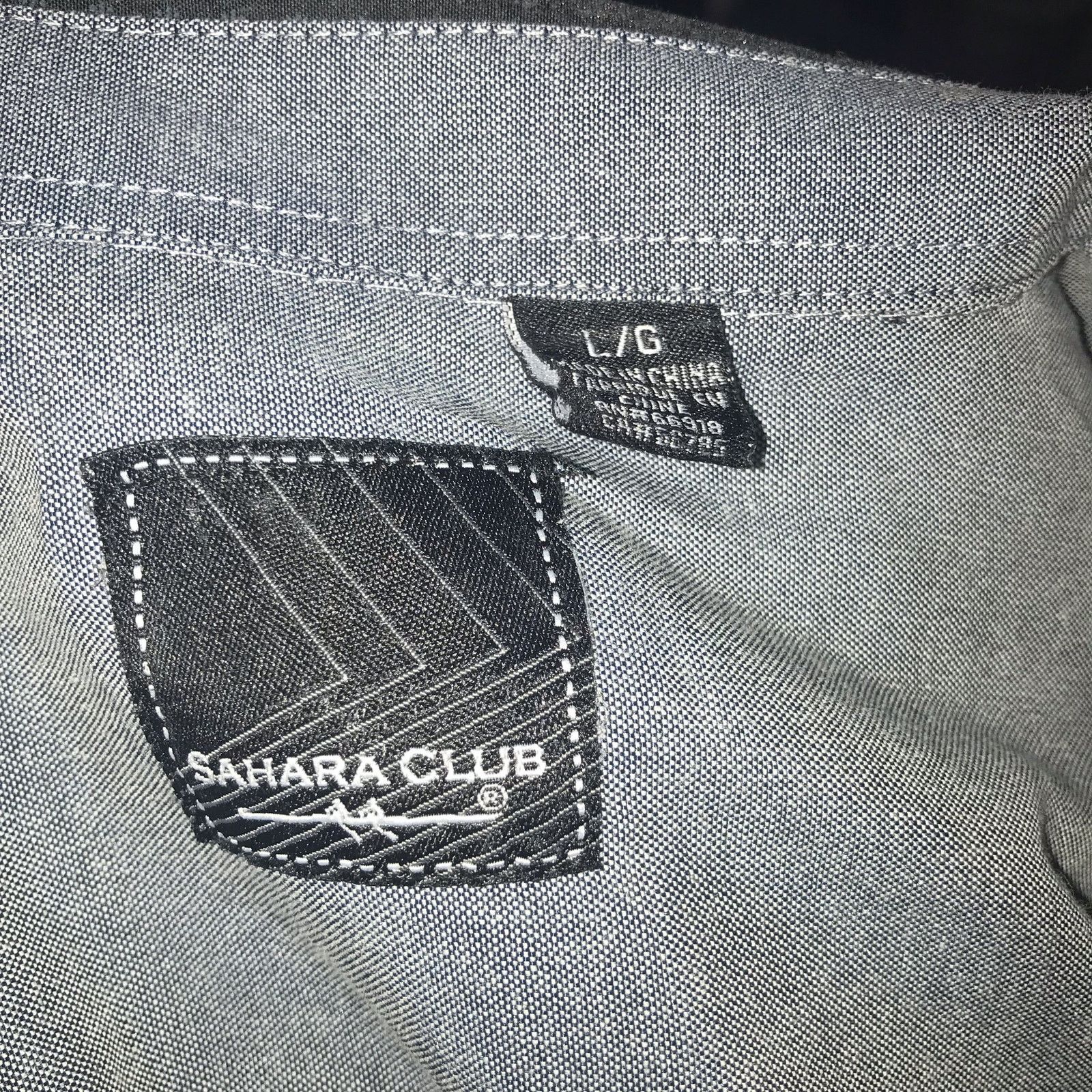 Sahara Club SAHARA CLUB Shirt Men's L Black LS RN#66918 Size US L / EU 52-54 / 3 - 4 Thumbnail
