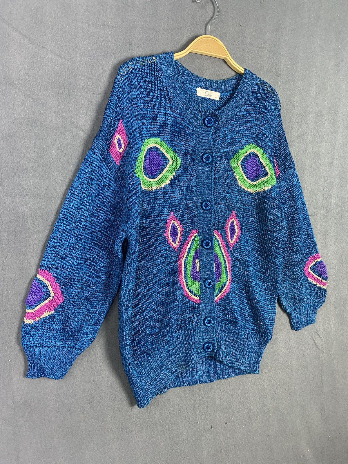 Aran Isles Knitwear × Vintage Vintage Cree Knitted Cardigan Size M / US 6-8 / IT 42-44 - 3 Thumbnail