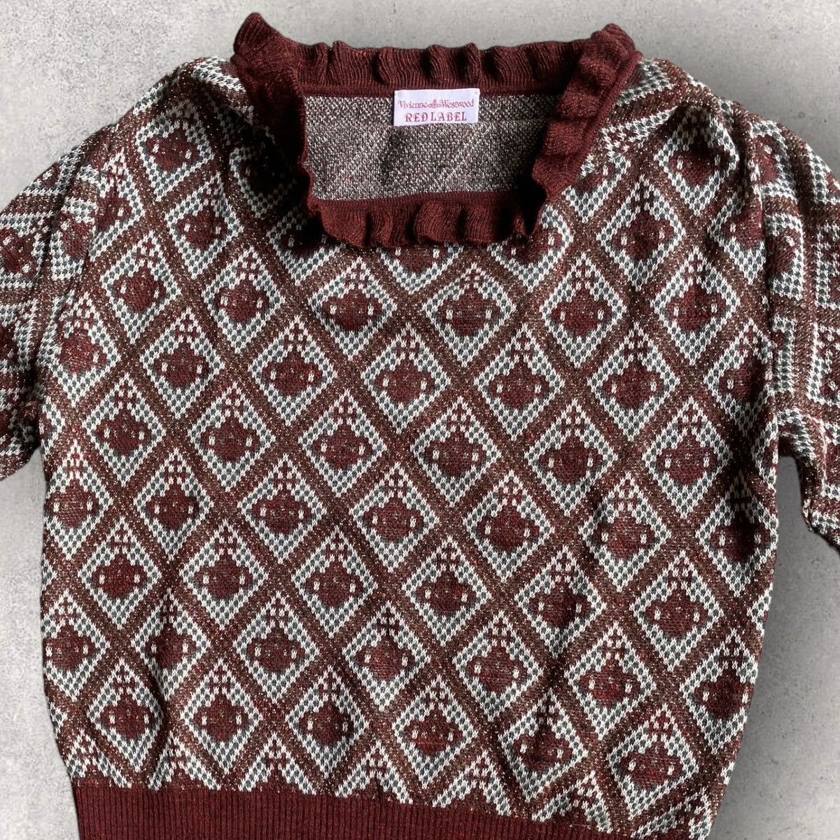 Vivienne Westwood VW Red Label Glitter Orb Cowl Collar Sweater Size M / US 6-8 / IT 42-44 - 5 Thumbnail