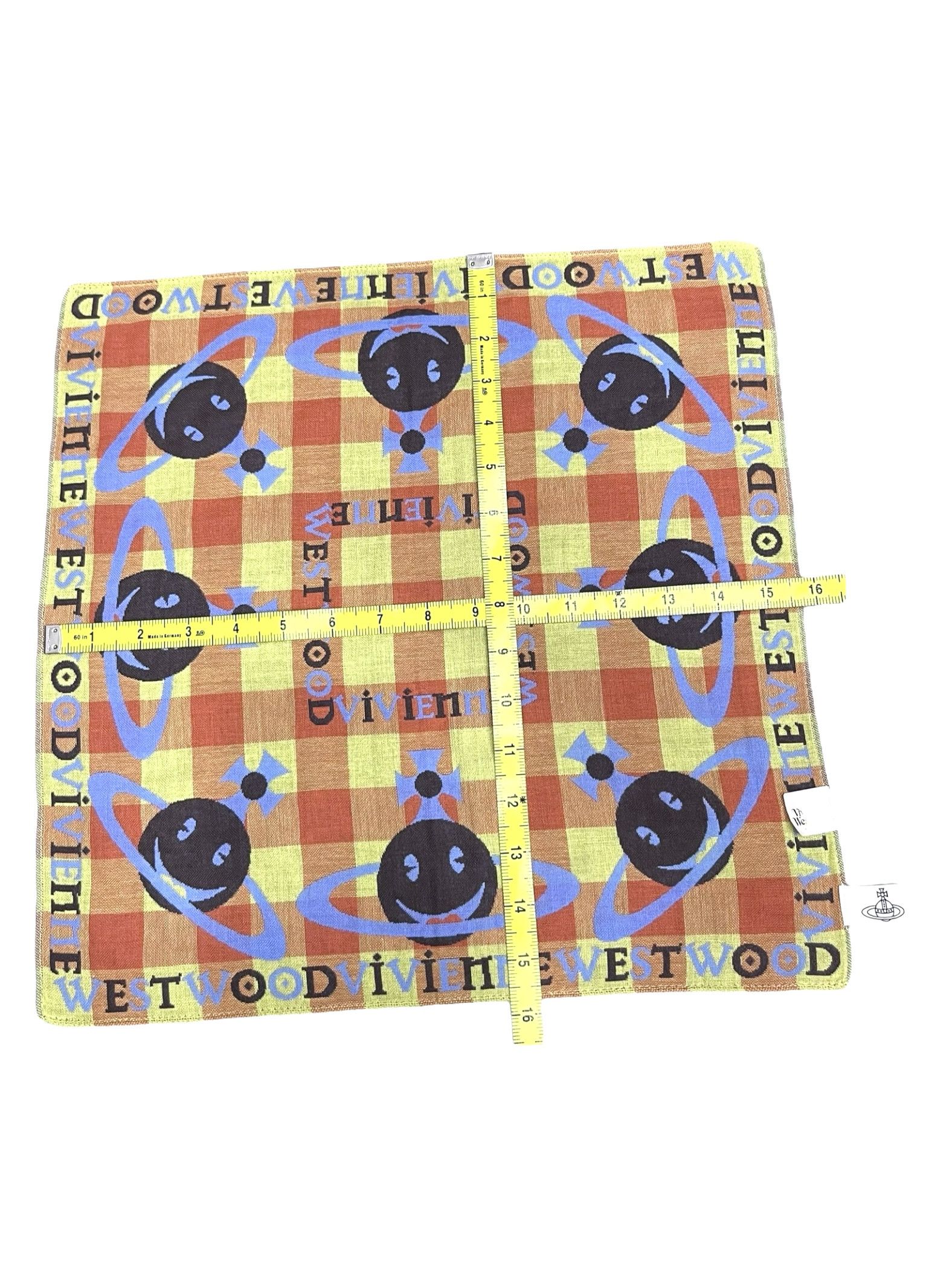 Vivienne Westwood DOPE RARE🔥VIVIENNE WESTWOOD SMILEY ORB Cotton Handkerchief Size ONE SIZE - 9 Thumbnail