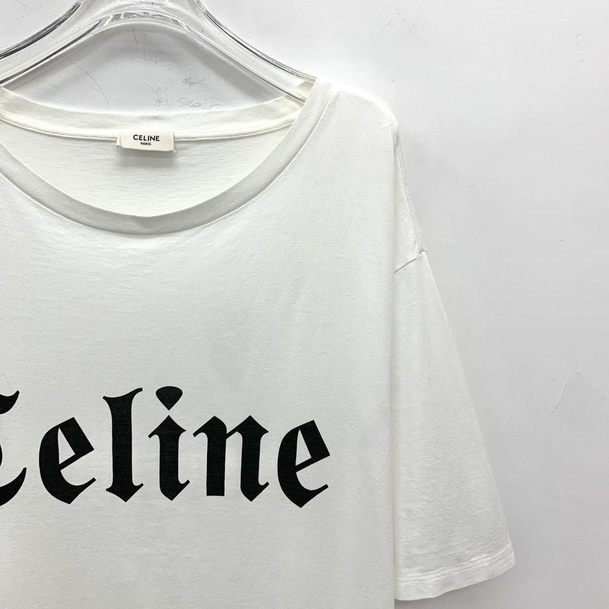 Celine Celine Letter Printed Cotton Short Sleeve T-shirt K26WX Size XXL / US 16-18 / IT 52-54 - 3 Thumbnail