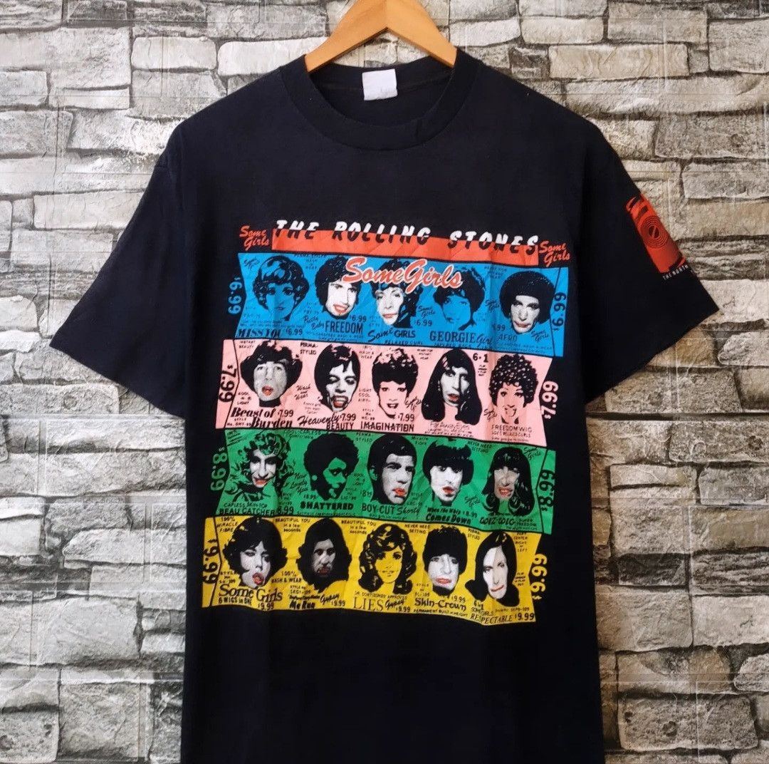 Band Tees Rare Find🔥 Vtg 80s The Rolling Stones Some Girls Tshirt Size US L / EU 52-54 / 3 - 2 Thumbnail