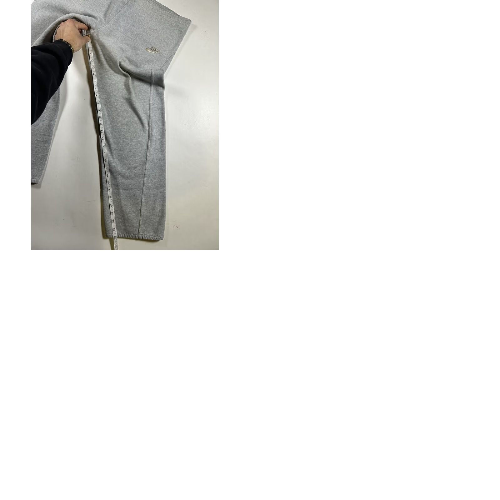 Nike VINTAGE Nike Sweatpants Gray Terry Wide Leg Baggy Medium Blue Tag 19.75x36.5 Mens Sweatpants 80s Nike Blue Tag 80s Theme Size US 31 - 10 Thumbnail