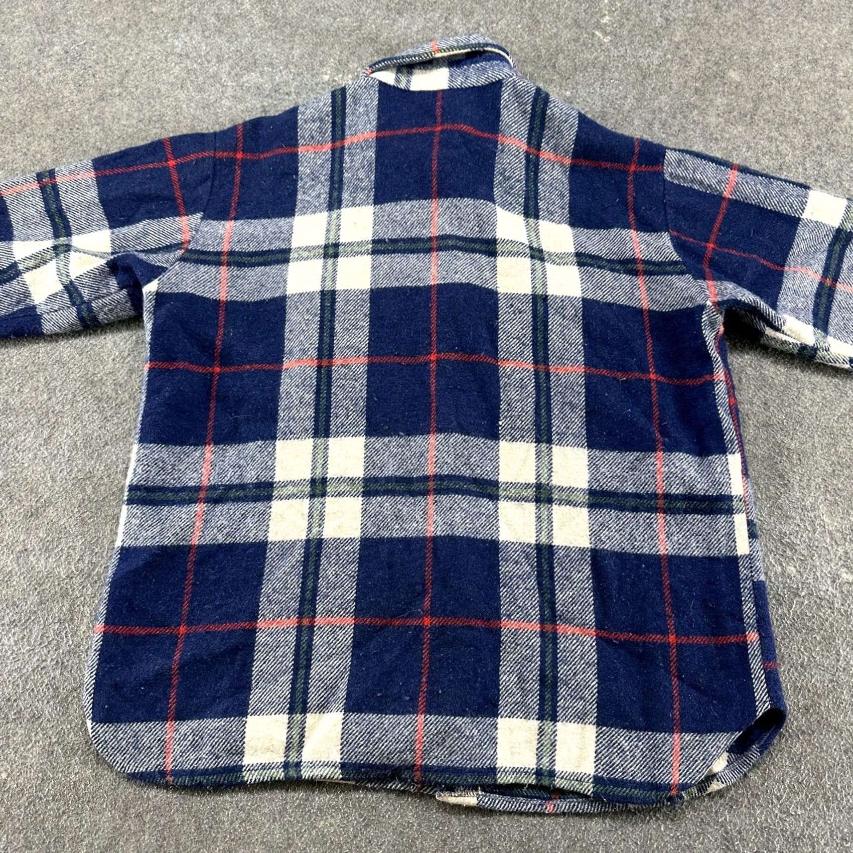 Vintage VINTAGE CPO Wool Jacket Mens XL Blue White Red Button Up Shirt Jac Plaid 80s Size US XL / EU 56 / 4 - 5 Thumbnail