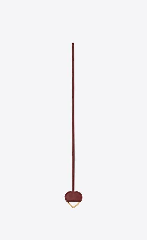 Saint Laurent Paris o1bcso1str1224 Size: OS/Heart Keyring Necklace in Red Size ONE SIZE - 4 Thumbnail