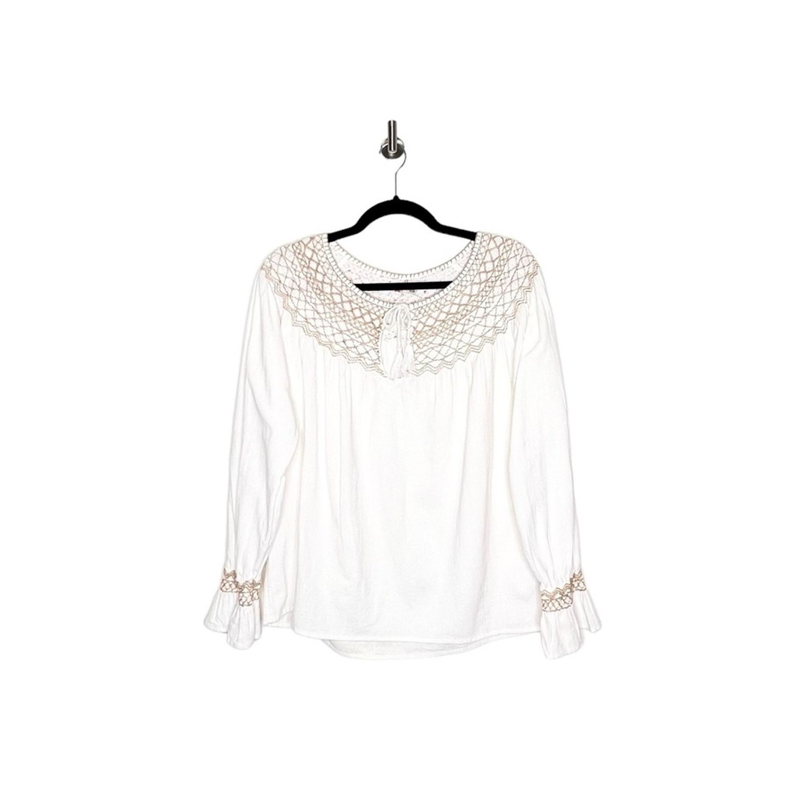 Faherty Faherty Laura Embroidered Women’s Top in White Size XS Size XS / US 0-2 / IT 36-38 - 3 Thumbnail