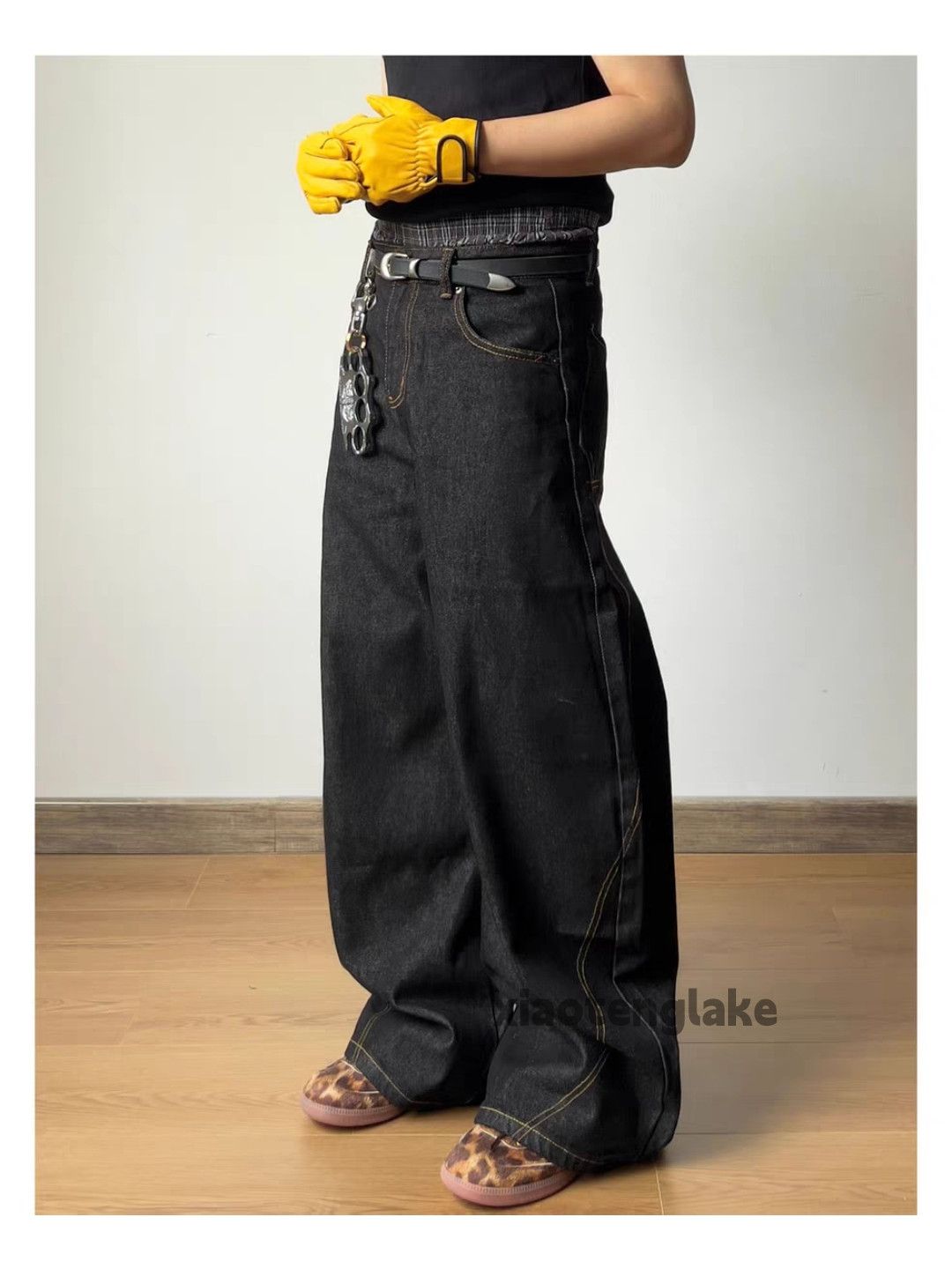 Jean xz utility vintage loose baggy flared wide Leg cargo jeans Size US 28 / EU 44 - 1 Thumbnail