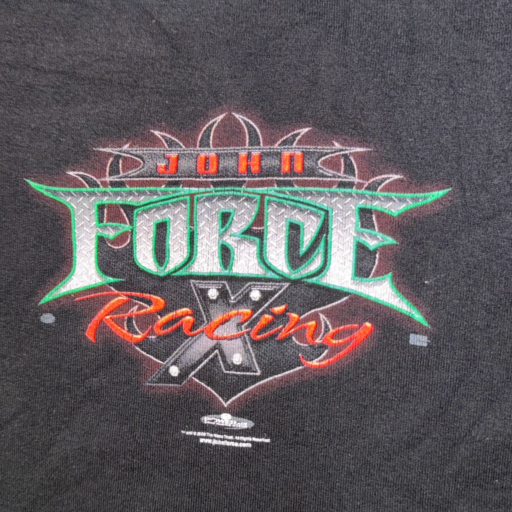 Logo 7 John Force Racing Tshirt Small Short Sleeve Logo Biker Y2K Size S / US 4 / IT 40 - 3 Thumbnail