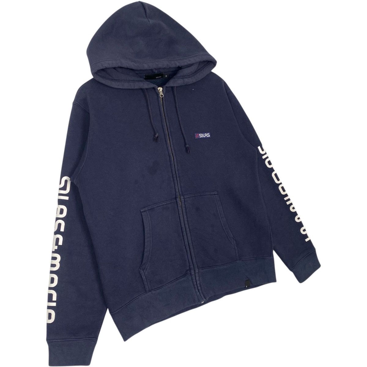 Vintage Vintage Silas Full Zip Hoodie Sweater Navy Blue Size M Size US M / EU 48-50 / 2 - 3 Thumbnail