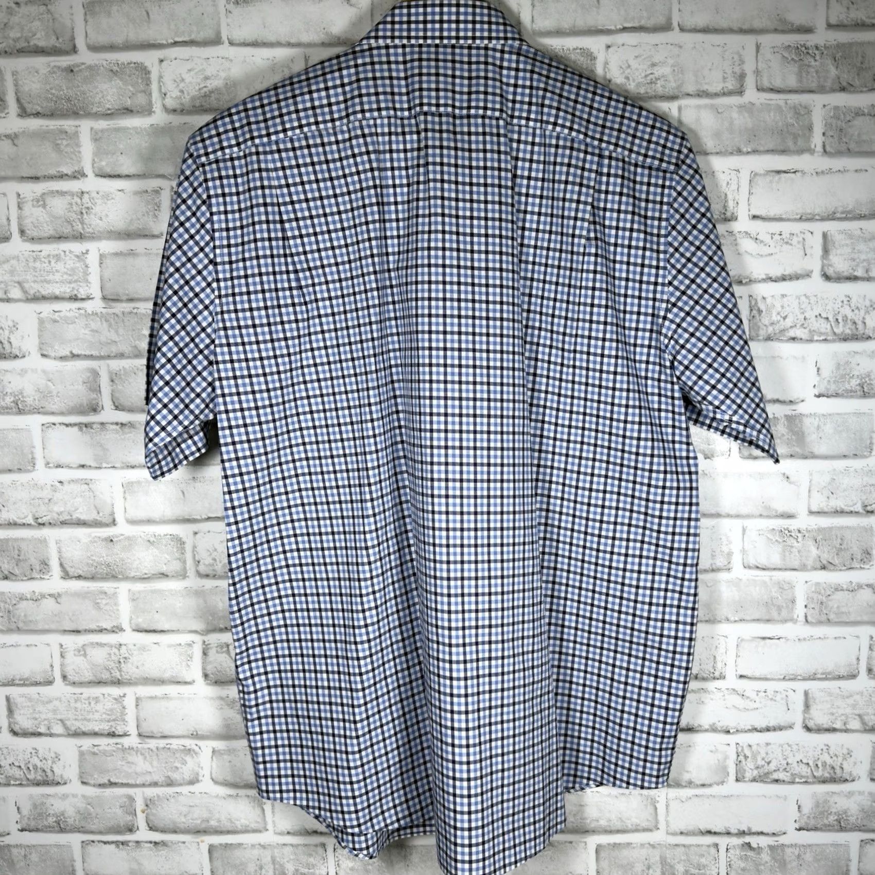 Vintage L.L. Bean Wrinkle Resistant Blue Cotton Short Sleeve Button Down Shirt Mens L Size US L / EU 52-54 / 3 - 5 Thumbnail