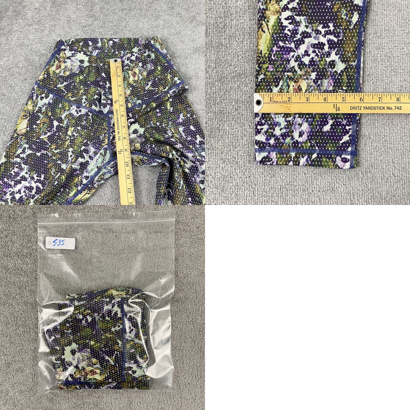 Lululemon LULULEMON Wunder Under Crop II Leggings Women Size 6 / 21" Floral Yoga Gym Sport Size 28" / US 6 / IT 42 - 8 Thumbnail