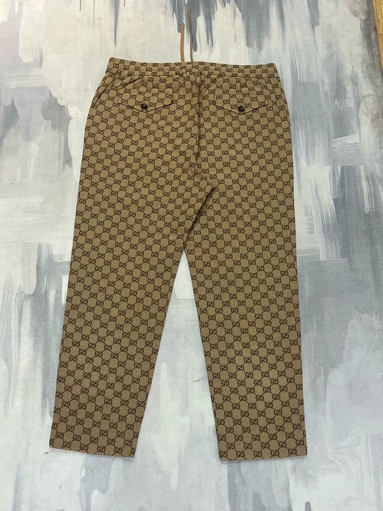 Gucci Gucci Old flower full-print khaki trousers Size US 36 / EU 52 - 2 Thumbnail