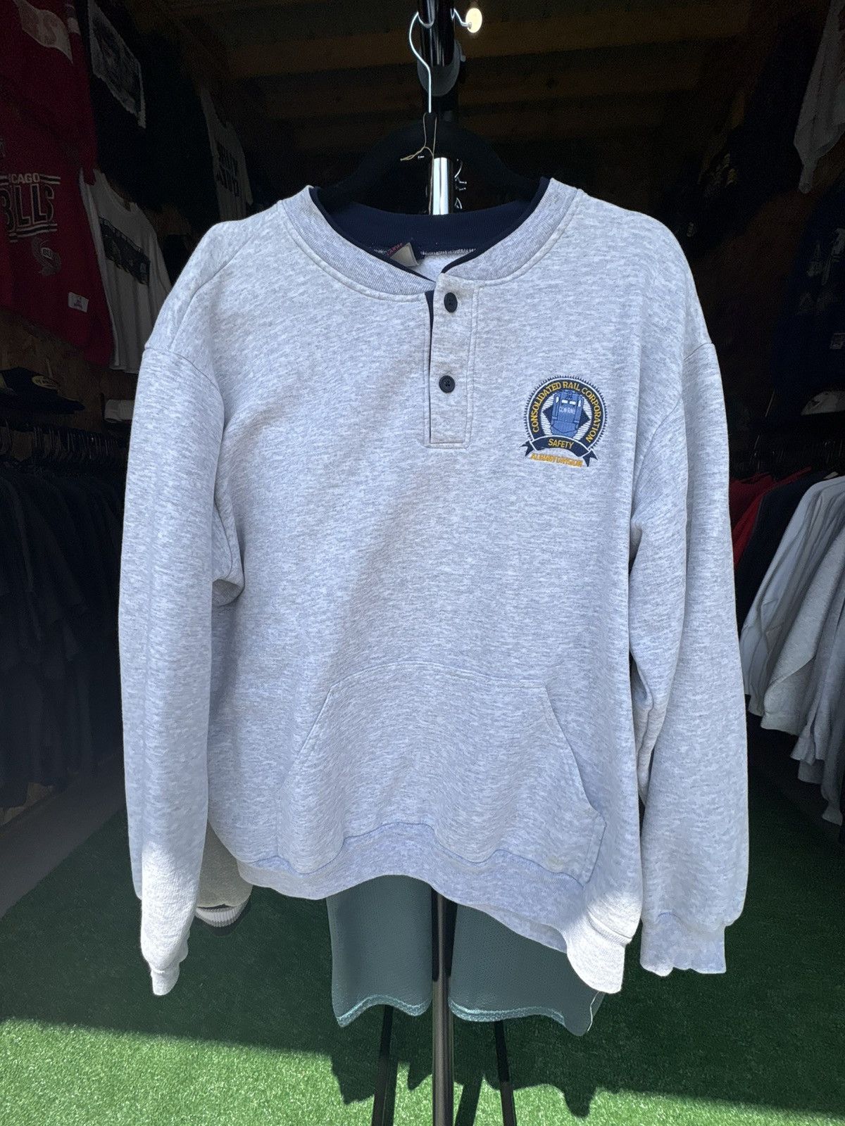 Japanese Brand × Vintage Vintage 1980s Buffalo Railroad Sweatshirt Size US XL / EU 56 / 4 - 3 Thumbnail