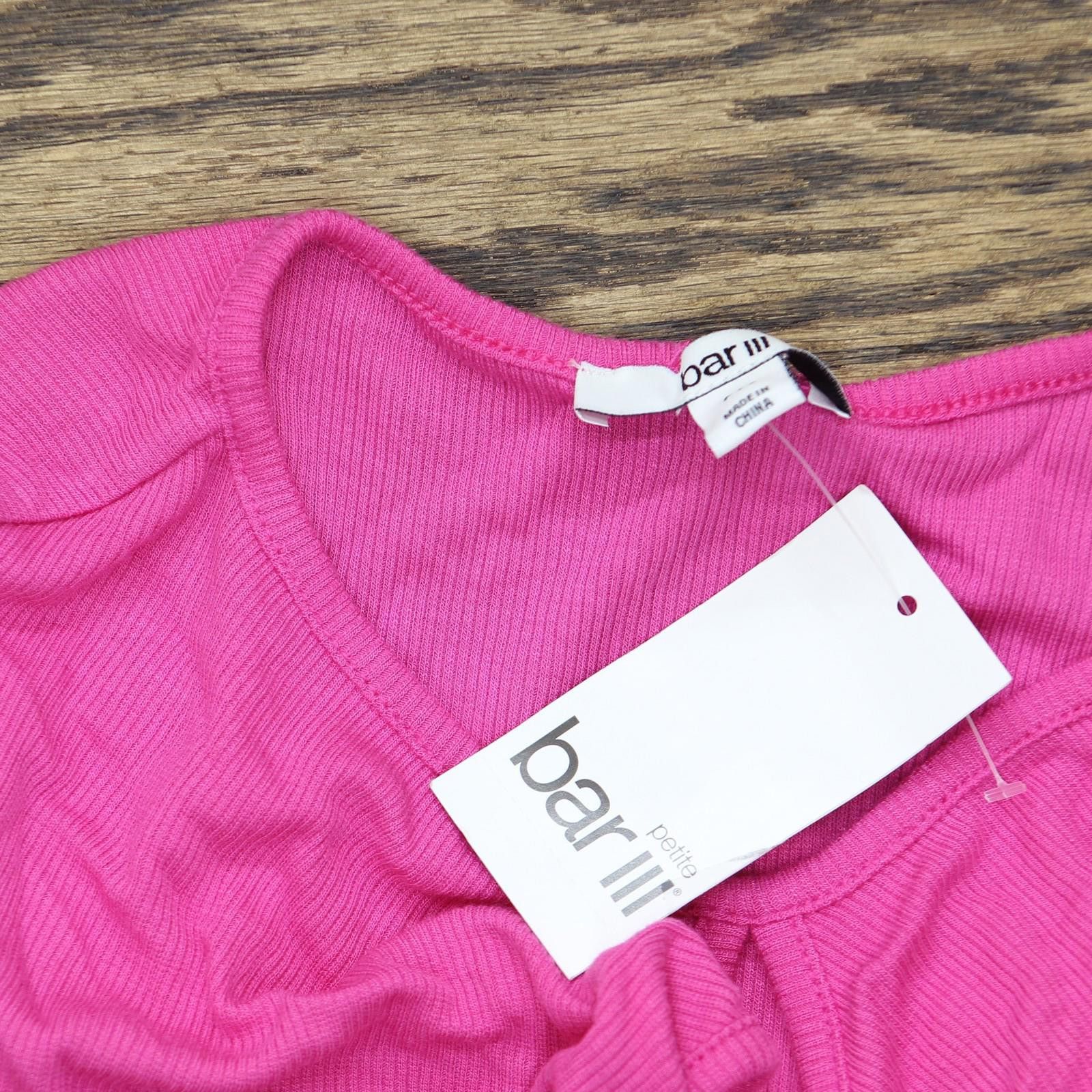Bar III Nwt Bar Iii Ribbed Sleeveless Shirt Top Pinkadelic Pink Xl Size XL / US 12-14 / IT 48-50 - 3 Thumbnail