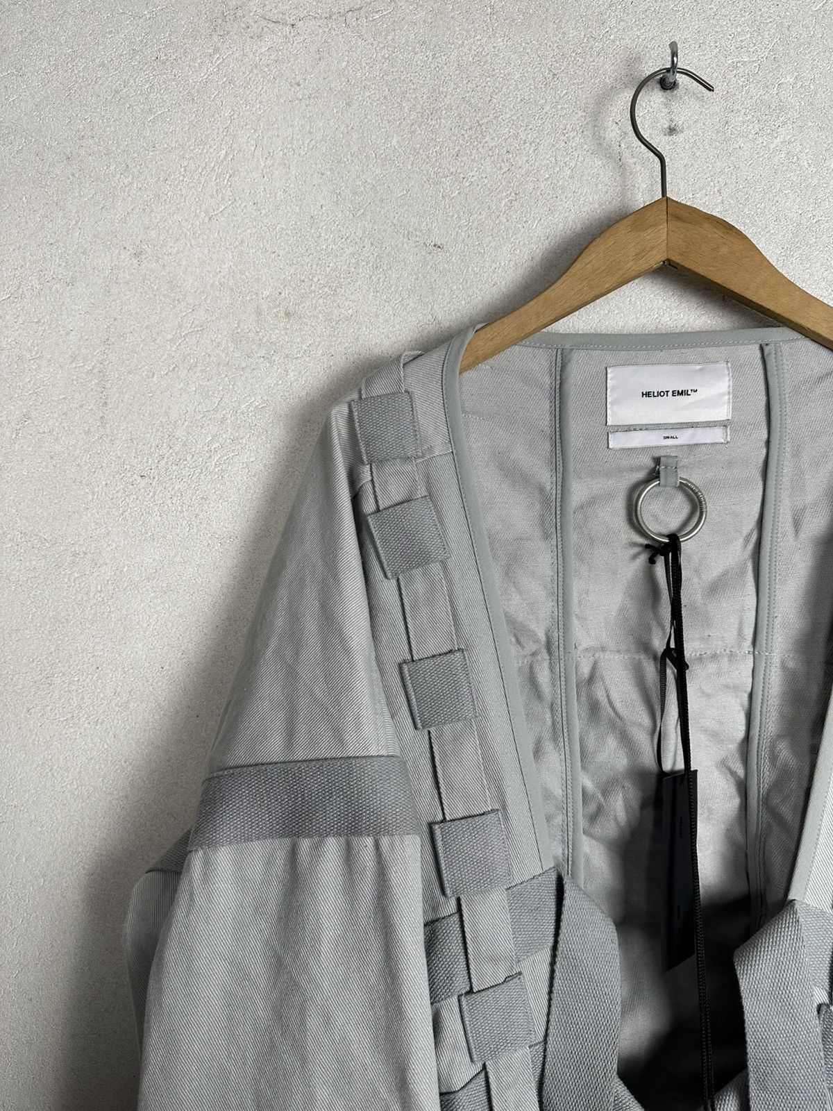 Heliot Emil Heliot Emil SS18 Kamikaze Grey Bomber Jacket Bondage Size US S / EU 44-46 / 1 - 11 Thumbnail