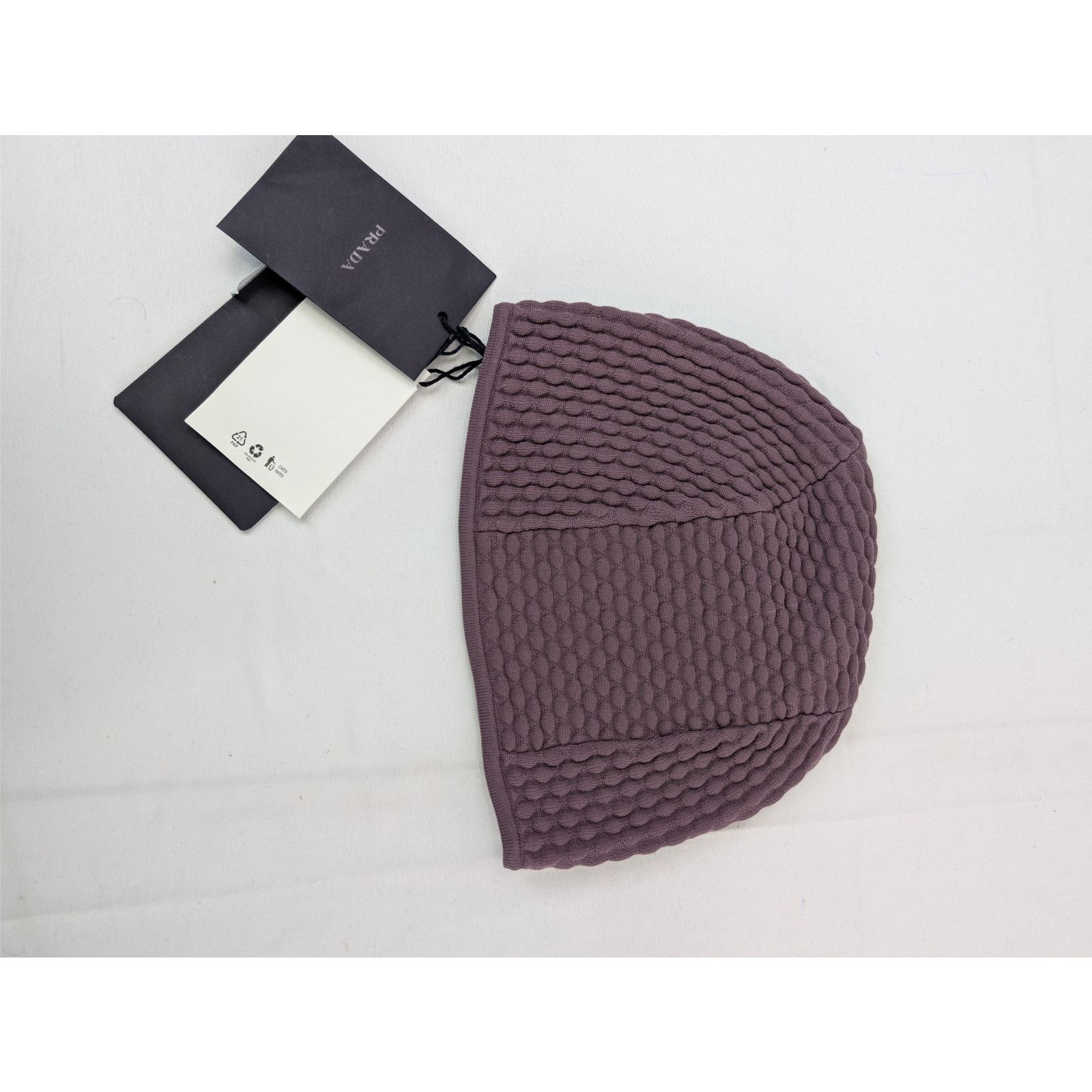 Prada o1rshd1 Size: L / Stretch Nylon Blend Beanie Cap / Hat Size ONE SIZE - 6 Thumbnail