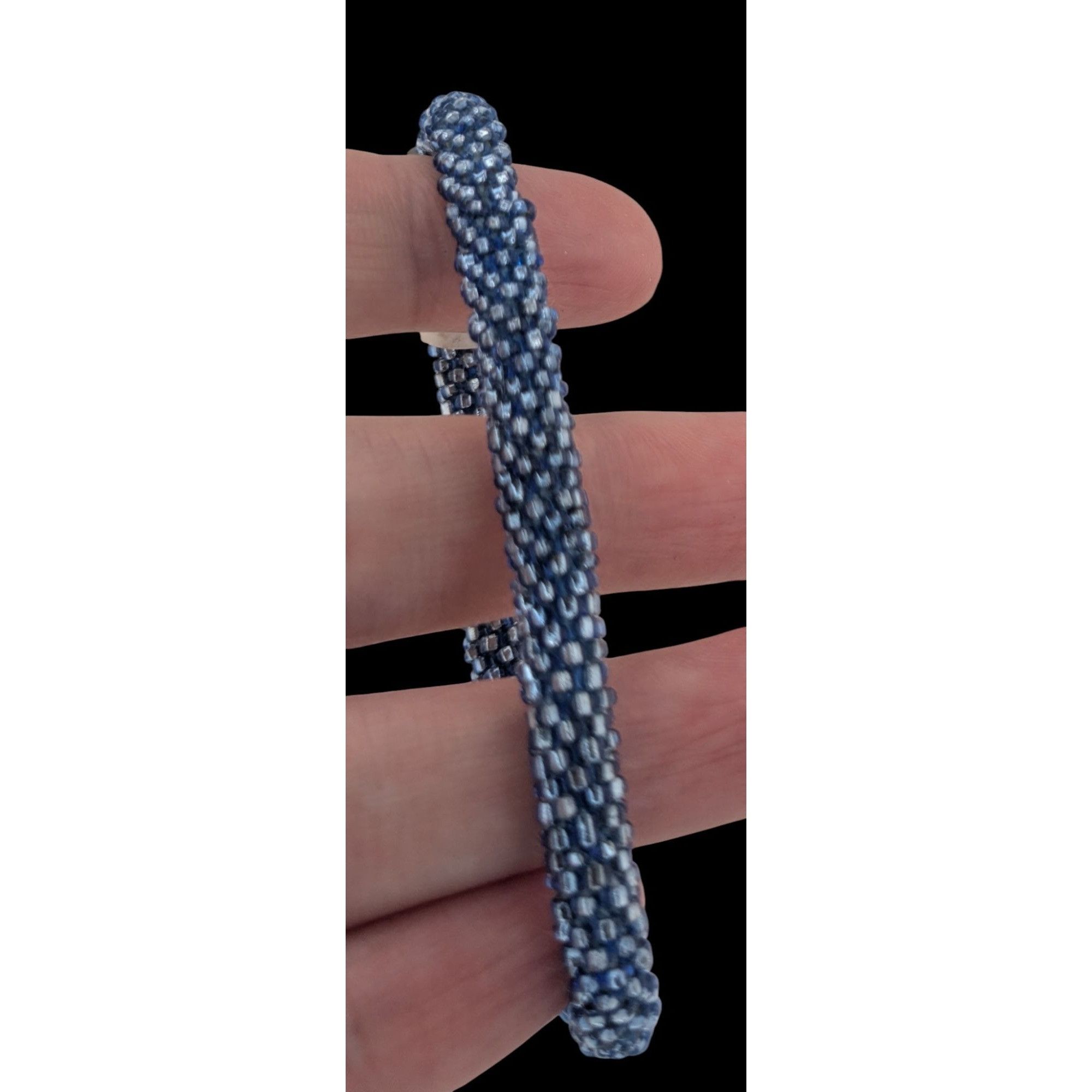 Other Aid Through Trade Roll-On Bracelet Navy Blue Glass Beads Han Size ONE SIZE - 3 Thumbnail