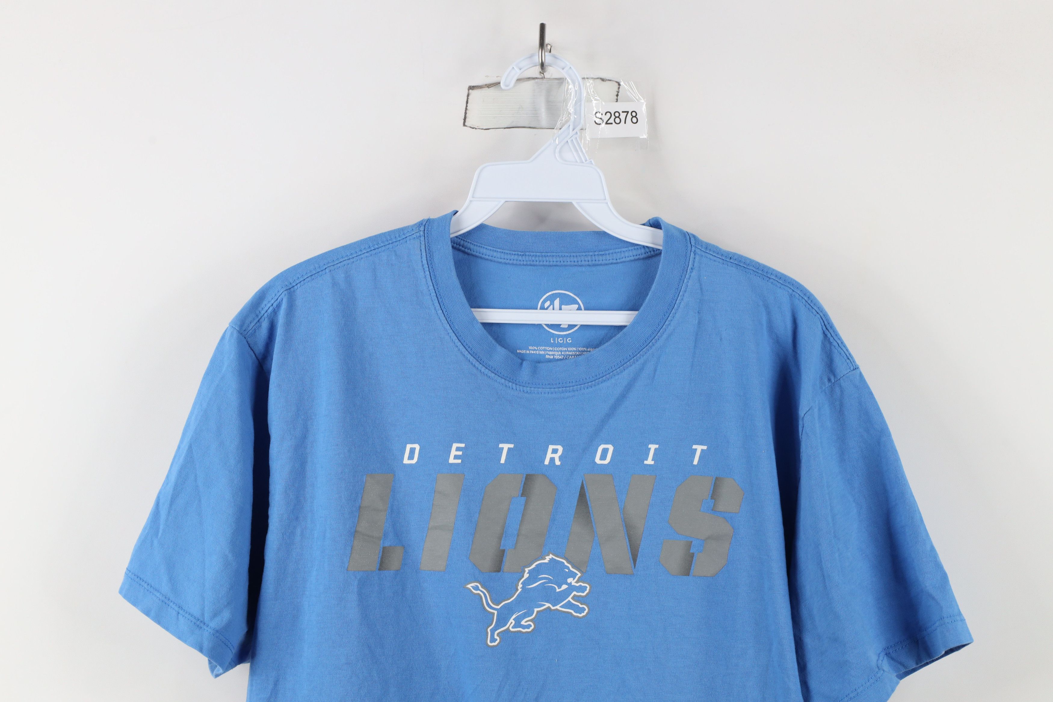 Vintage Y2K NFL Spell Detroit Lions Football Short Sleeve T-Shirt Size US L / EU 52-54 / 3 - 2 Thumbnail