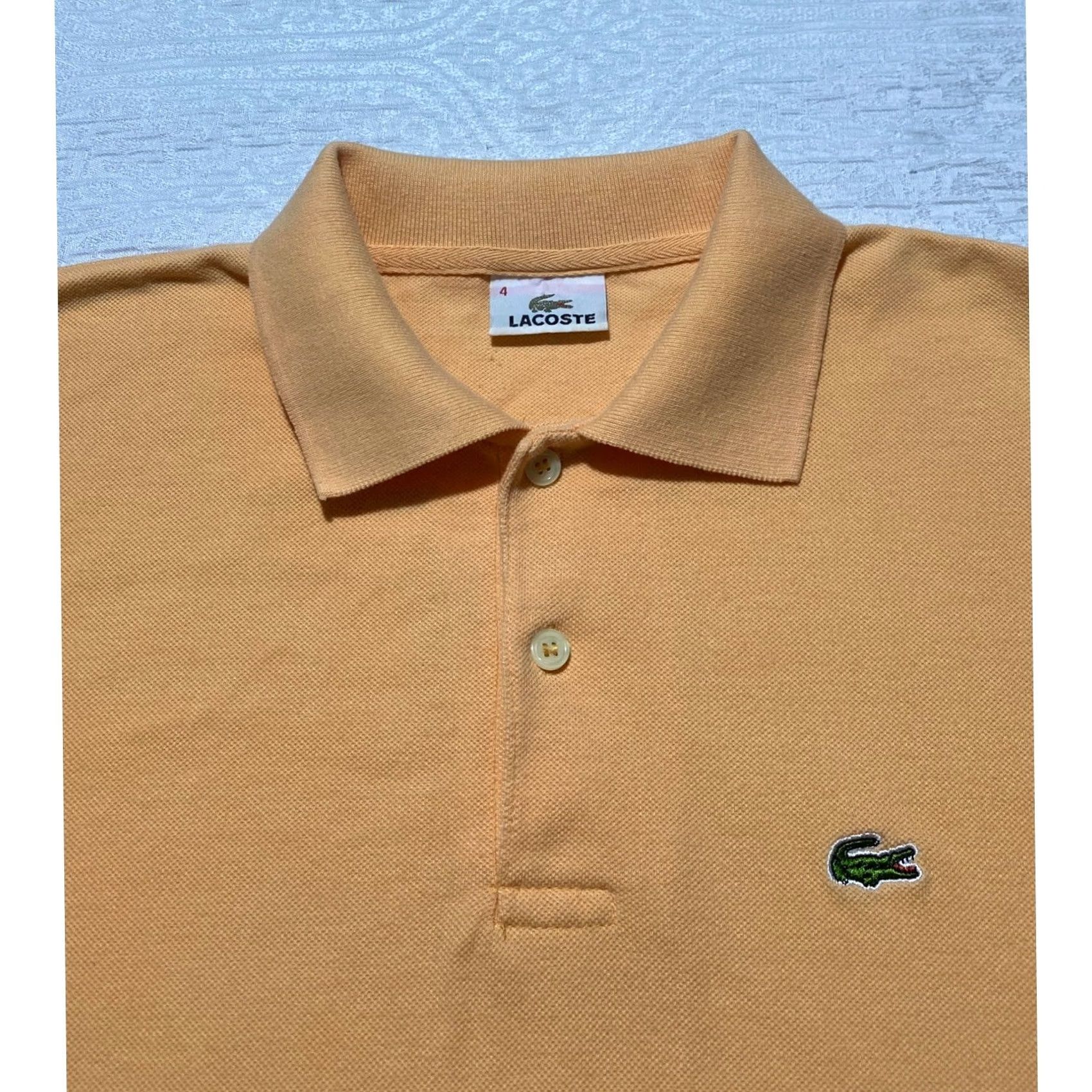 Lacoste Lacoste Mens Polo Shirt Medium Orange Peach Short Sleeve Logo Classic Pique Size US M / EU 48-50 / 2 - 4 Thumbnail