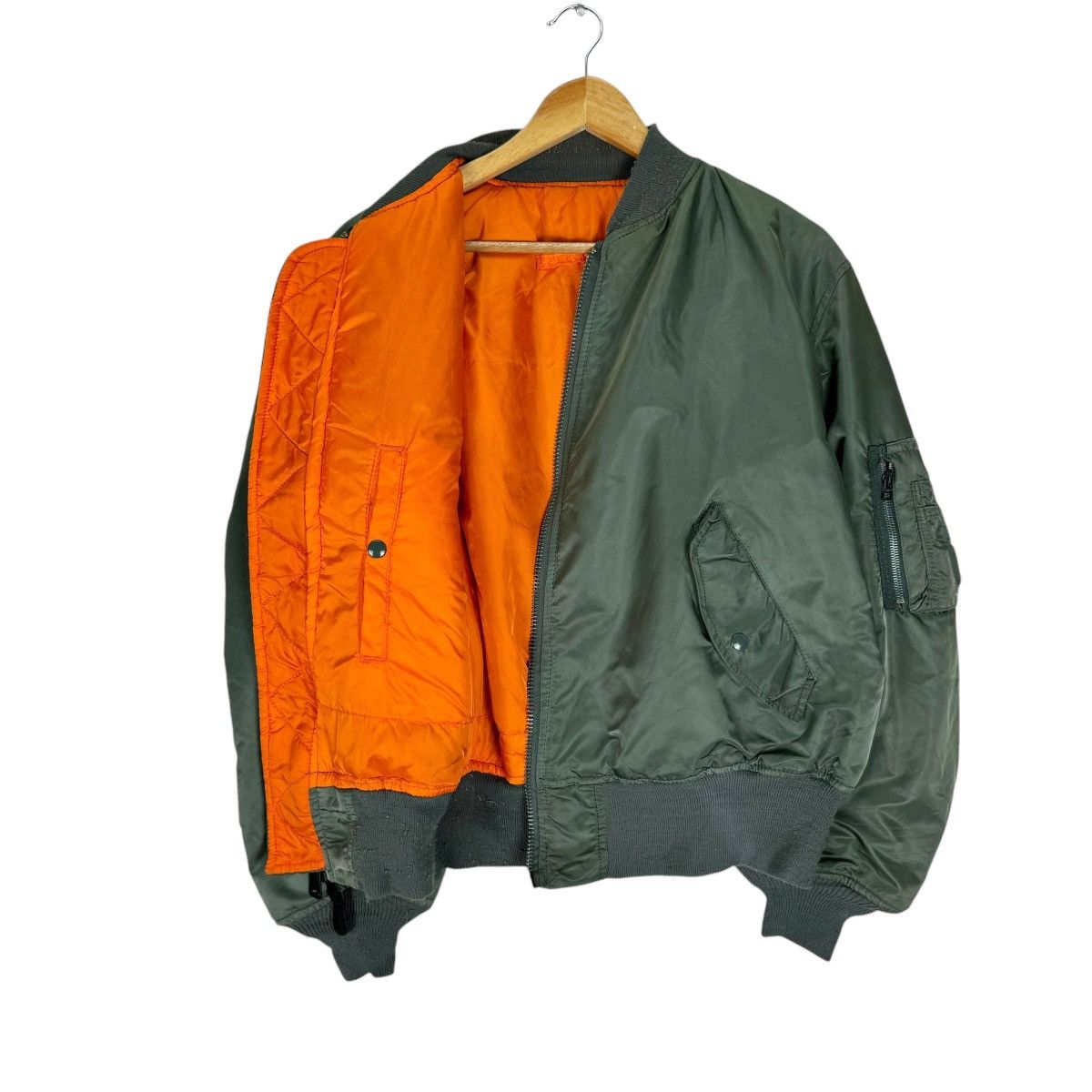 Alpha Industries 🌟ALPHA INDUSTRIES REVERSIBLE TYPE MA 1 FLYER BOMBER JACKET Size US XL / EU 56 / 4 - 12 Thumbnail