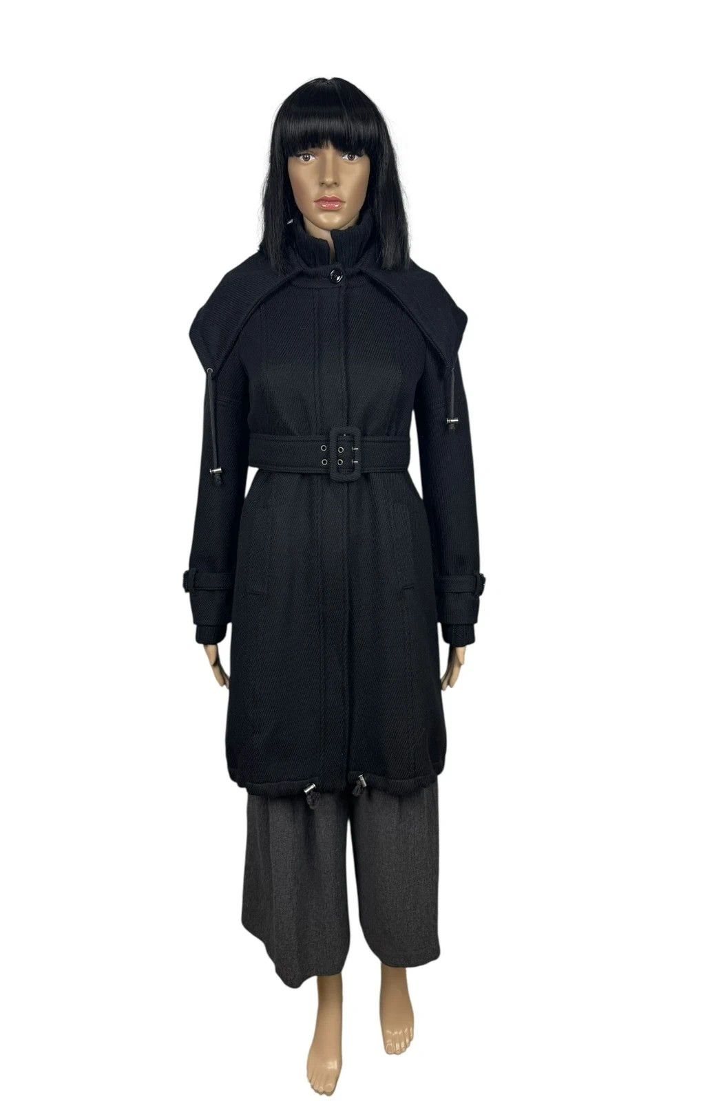 Max Mara Max Mara Wool Coat Belted Twill size UK6 US4 Size XS / US 0-2 / IT 36-38 - 2 Thumbnail