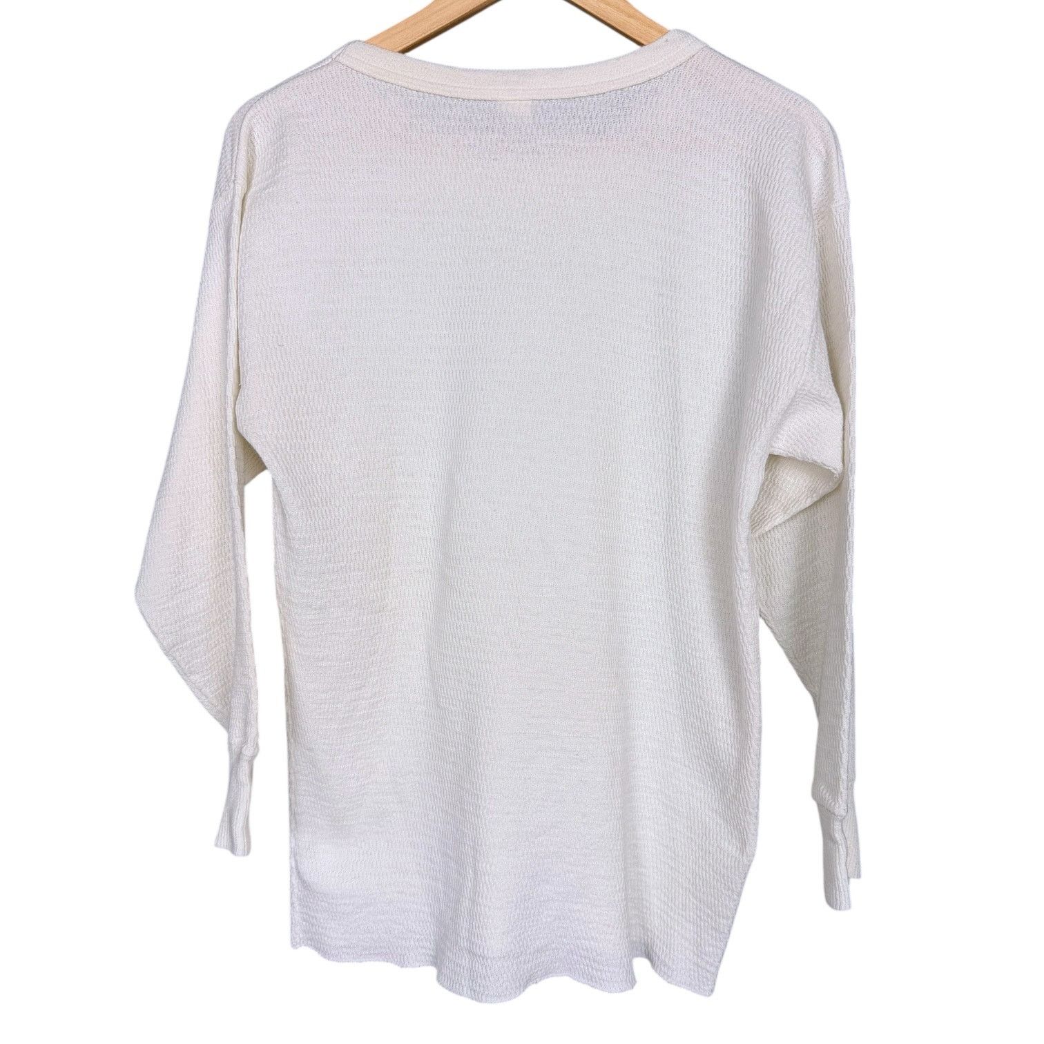 Hanes Vtg 70s Hanes Green Tag Men's Thermal White Waffle Knit XL Size US XL / EU 56 / 4 - 8 Thumbnail