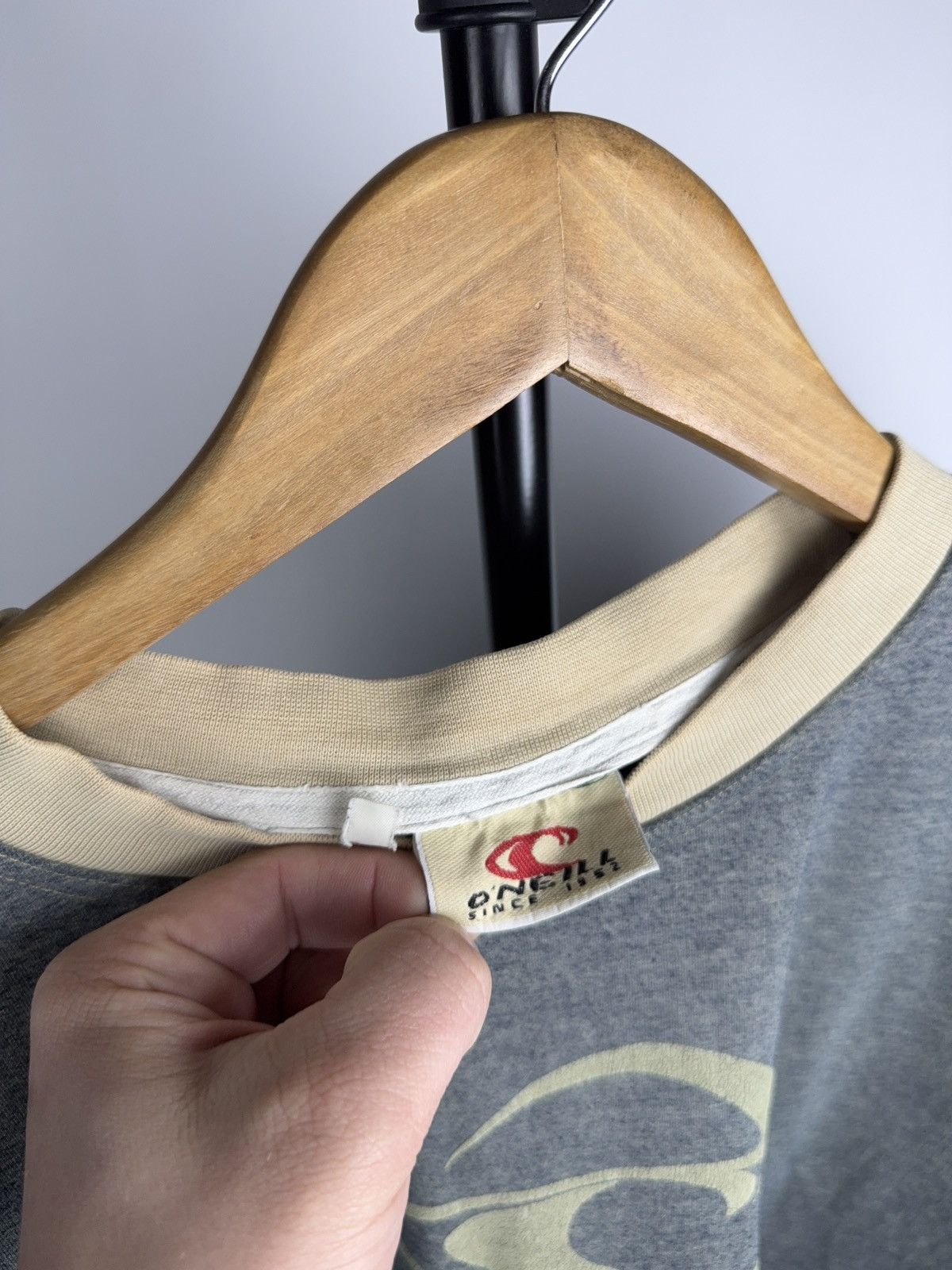 O'Neill O’Neill SURF Skate Long Sleeve Logo Tee Y2K Surfwear Grey Size US L / EU 52-54 / 3 - 4 Thumbnail