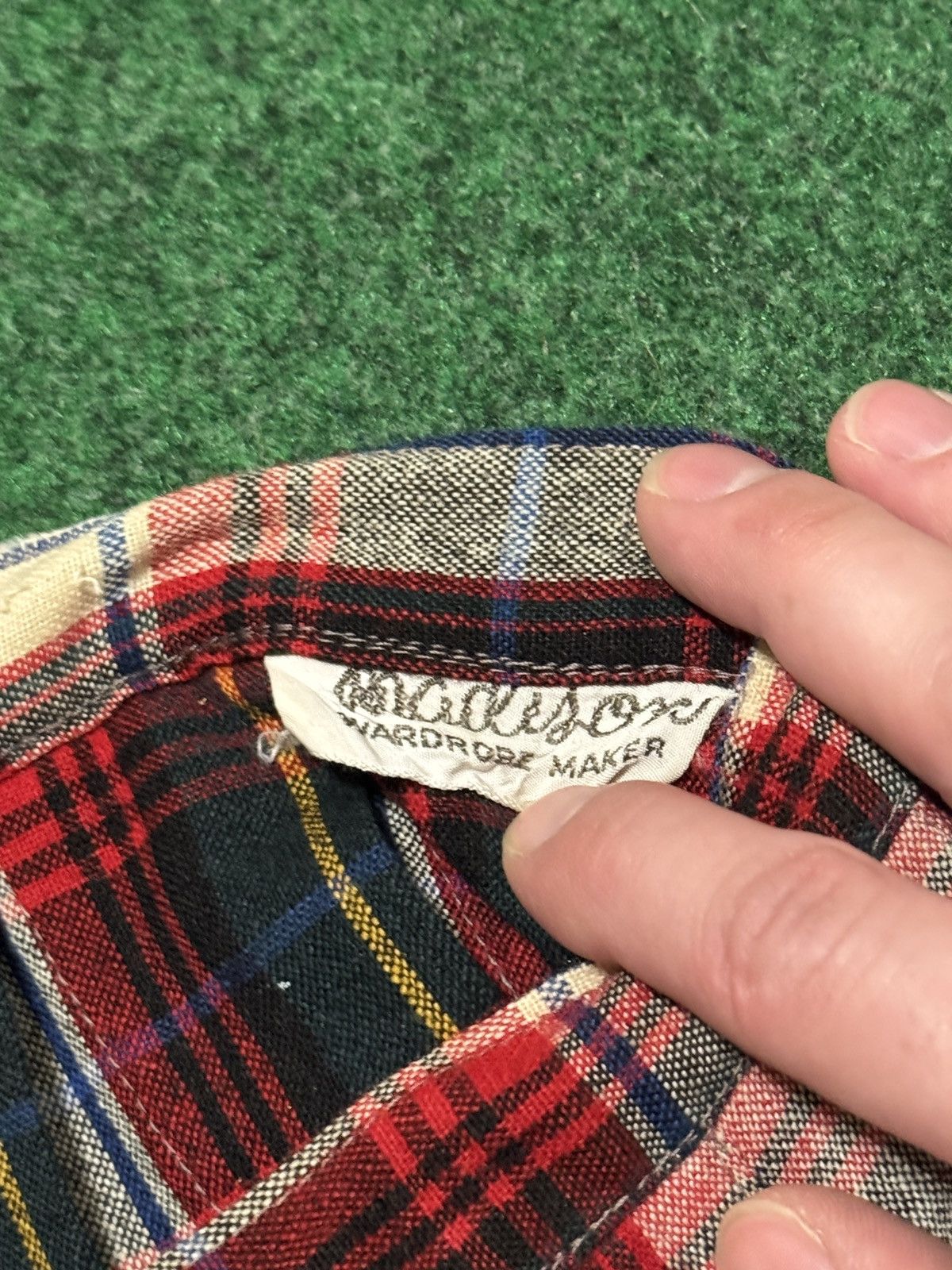 Vintage Vintage Plaid Wool Blend 50s 60s Plaid Small Pleated Skirt Size 26" / US 2 / IT 38 - 3 Thumbnail