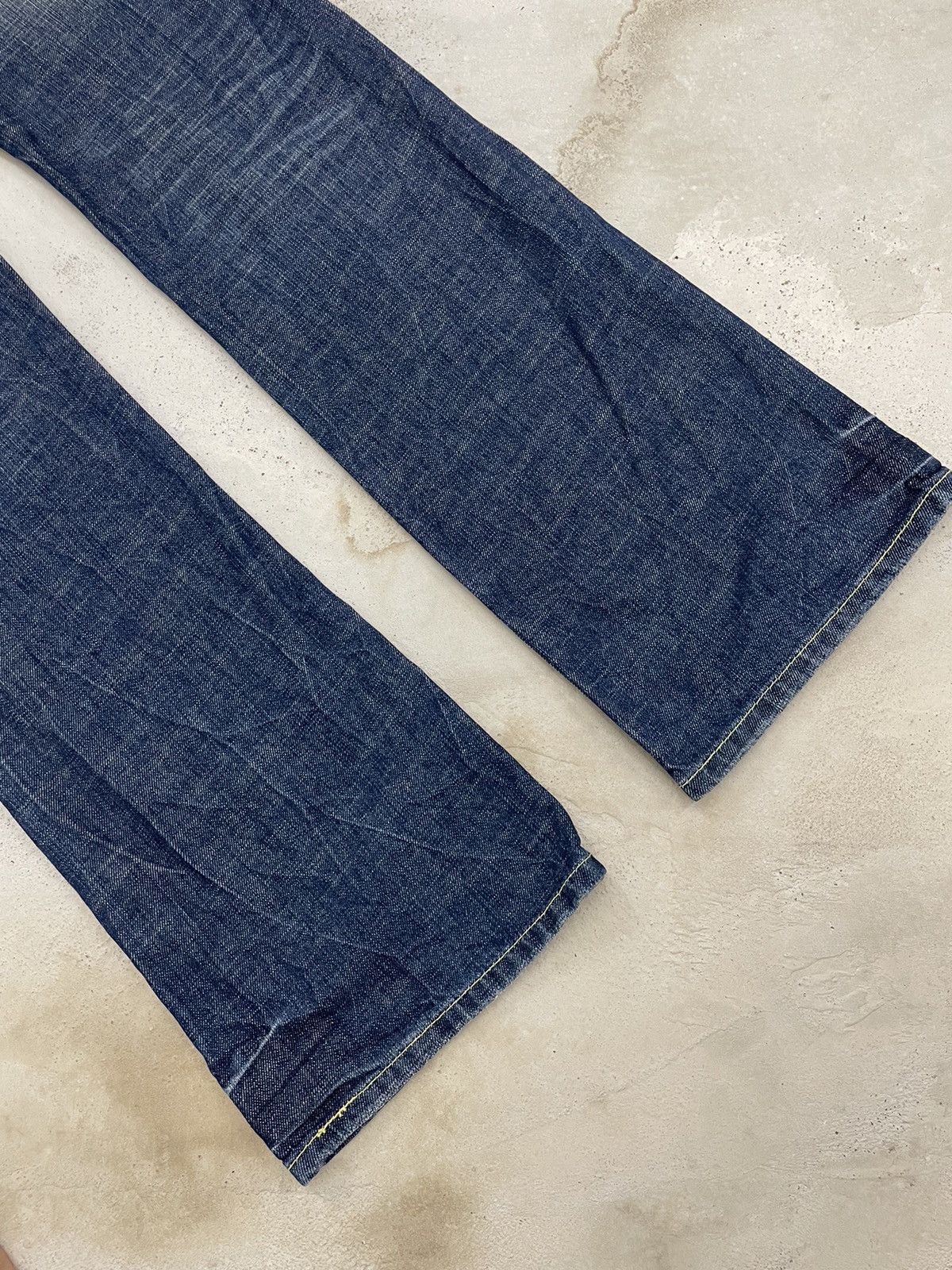 Red Pepper Heavy Stich Whisker Studded Flare Denim